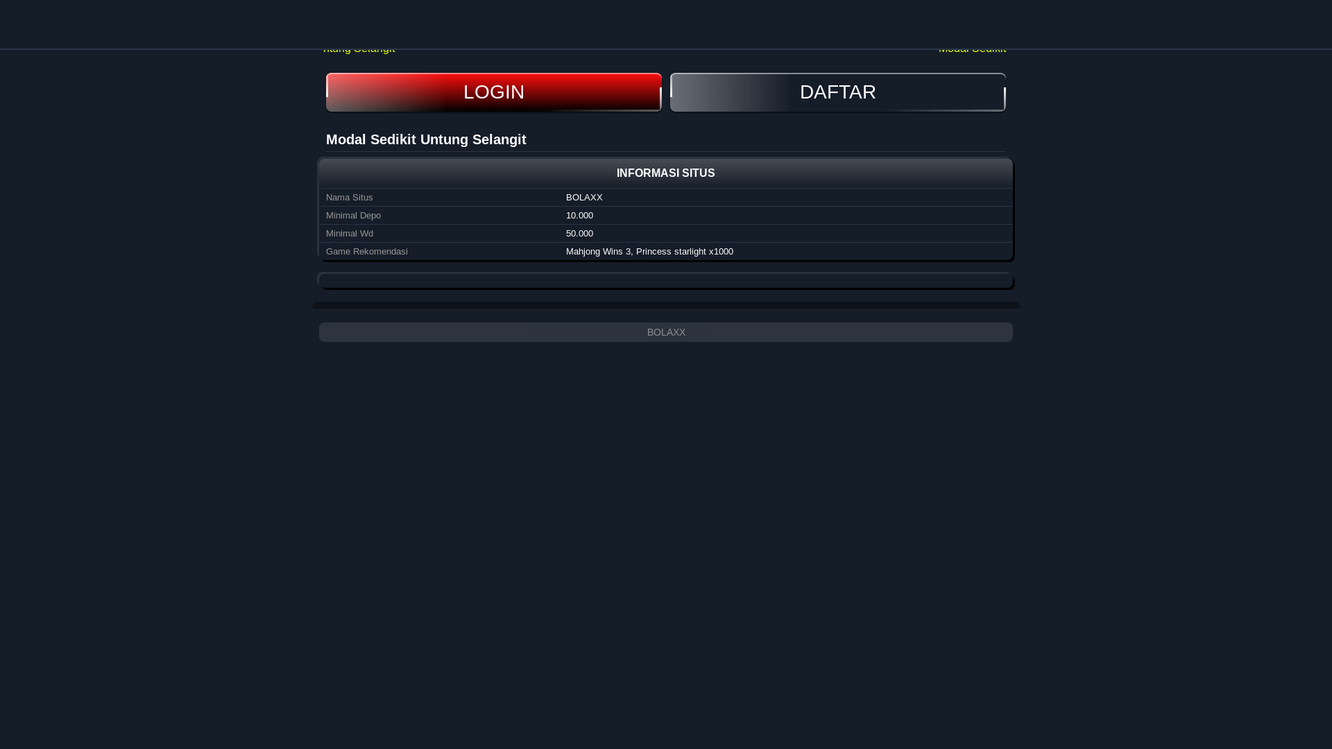 website screenshot of https://bolaxx-support.pages.dev/