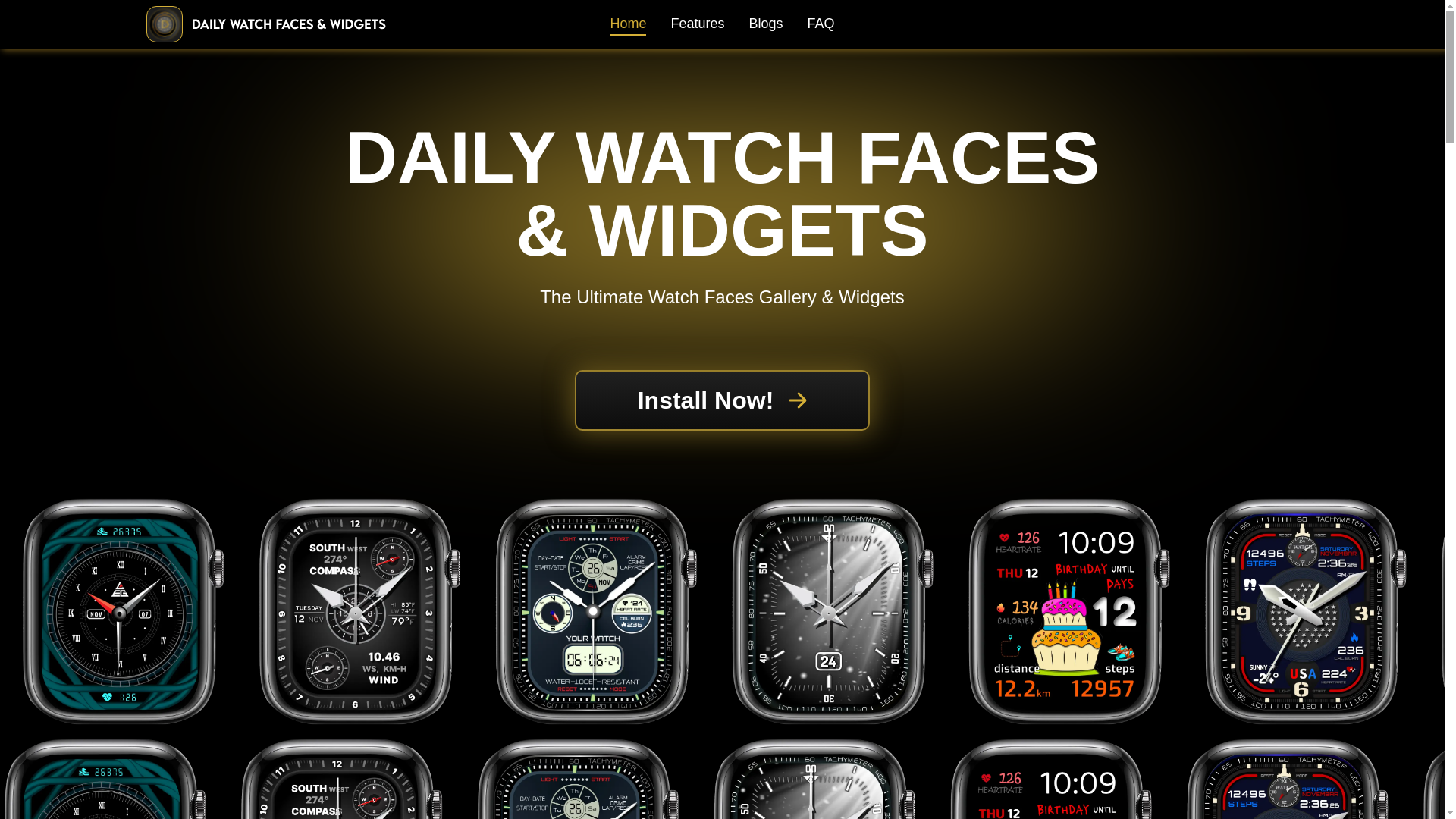 website screenshot of https://dailywatchfaces-web.pages.dev/