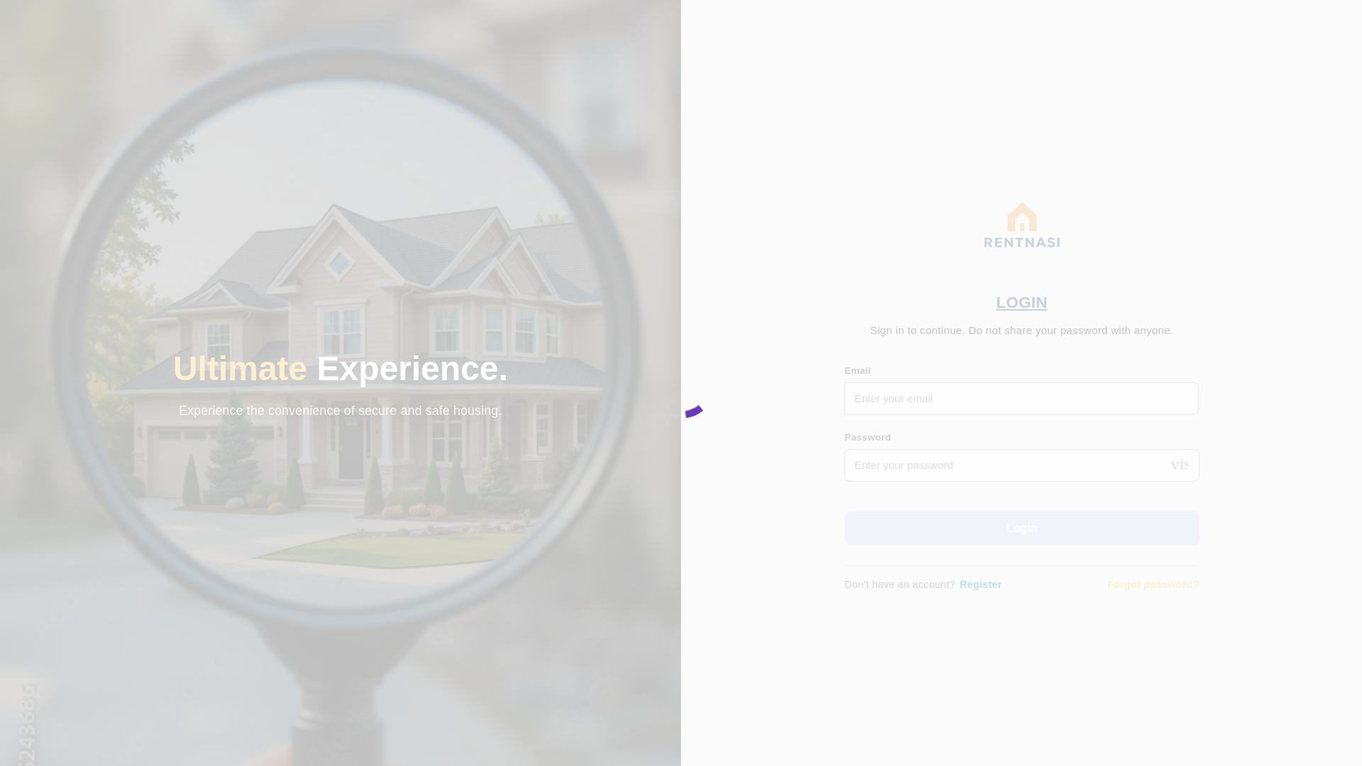 website screenshot of https://rentnasihomes.com