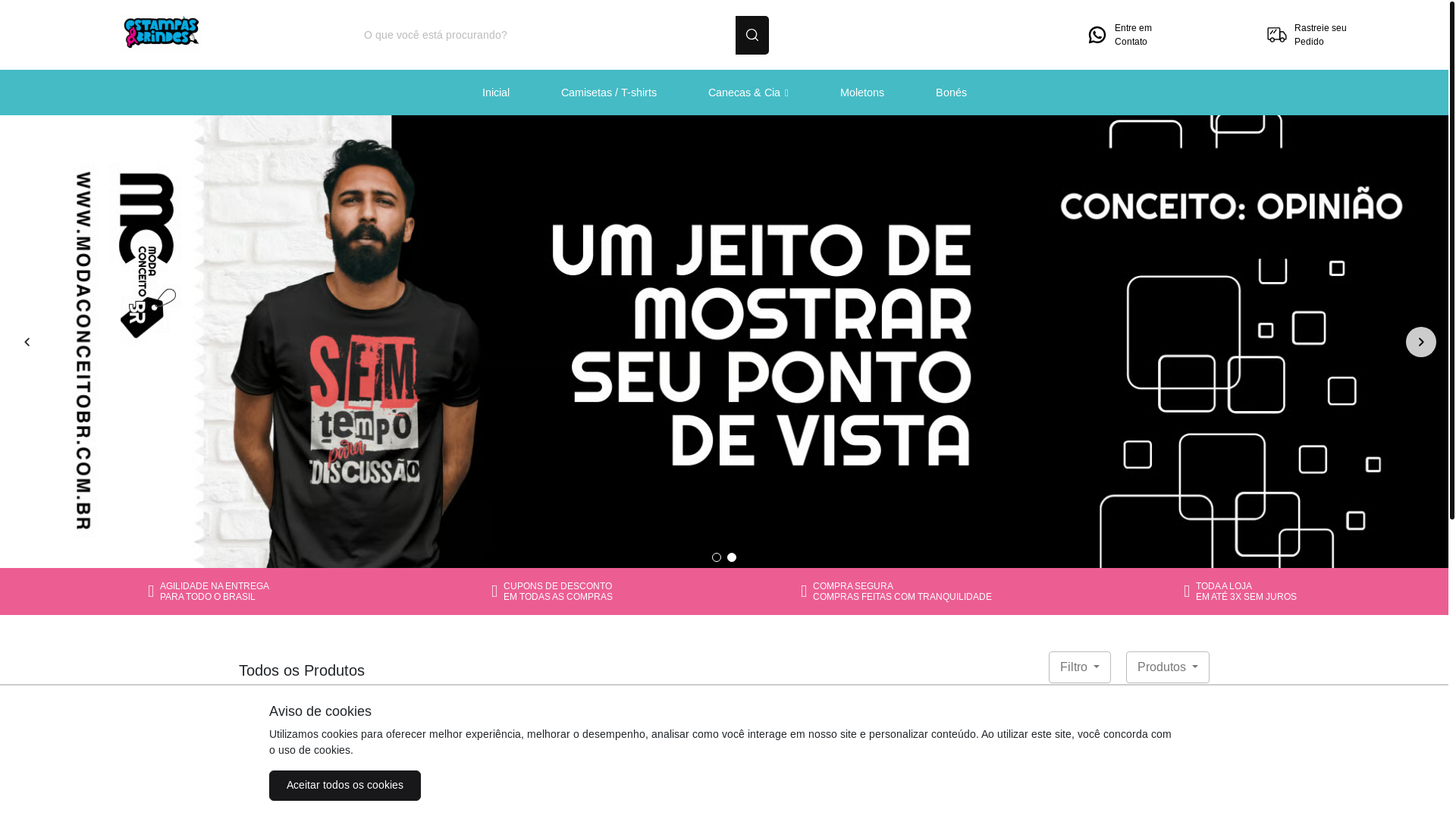 website screenshot of https://lojaterroreficcao.com.br/