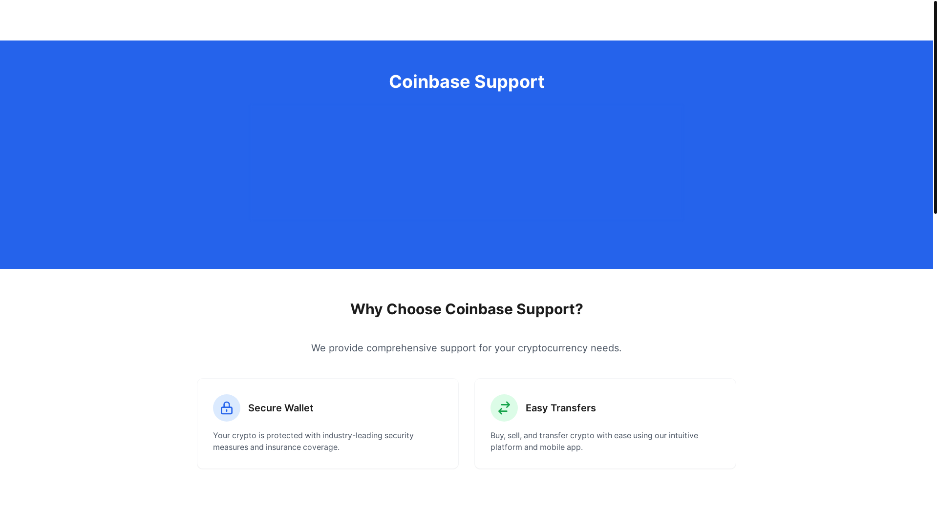 website screenshot of https://coinbasesupporter.pages.dev/