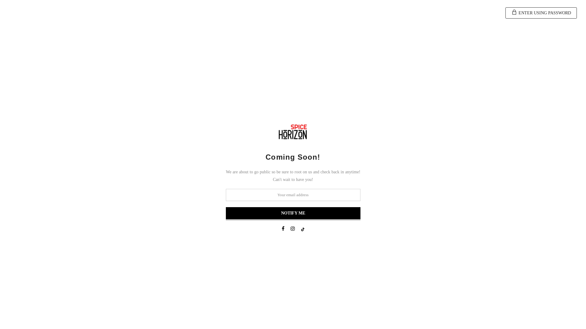 website screenshot of https://spicehorizon.store/