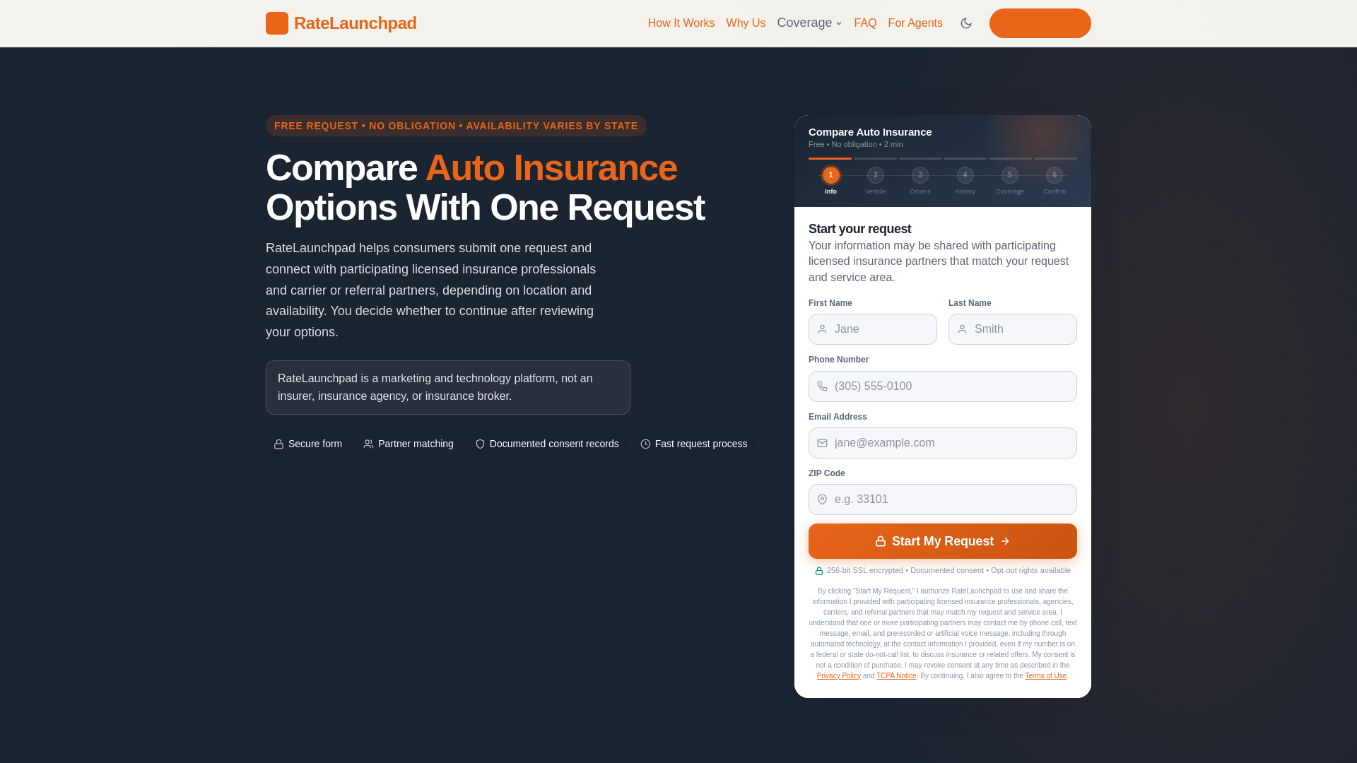 website screenshot of https://ratelaunchpad-git.pages.dev/