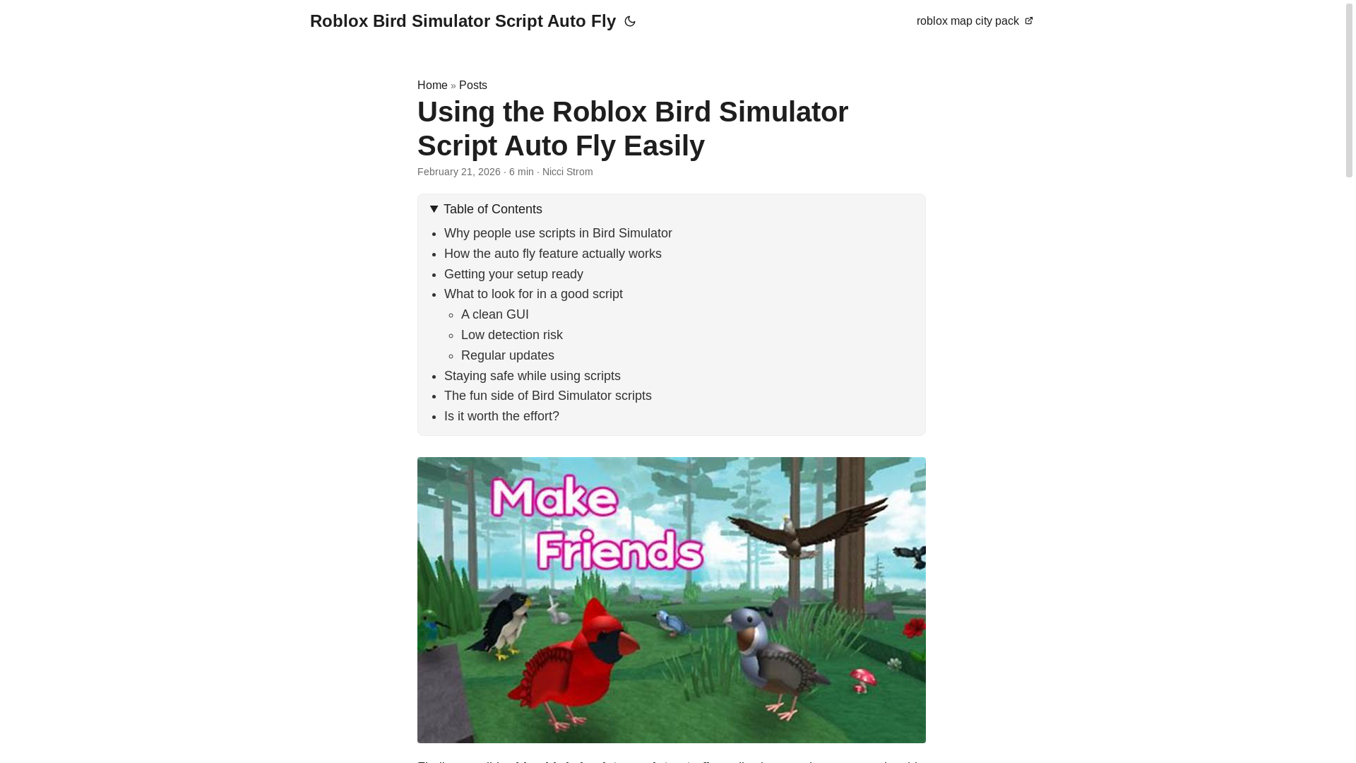 website screenshot of https://roblox-bird-simulator-script-auto-fly.pages.dev/