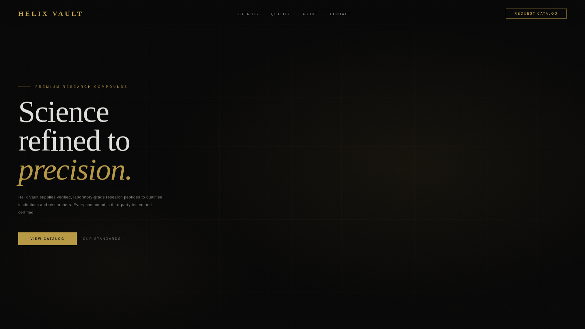 website screenshot of https://helixvaultlab.com/