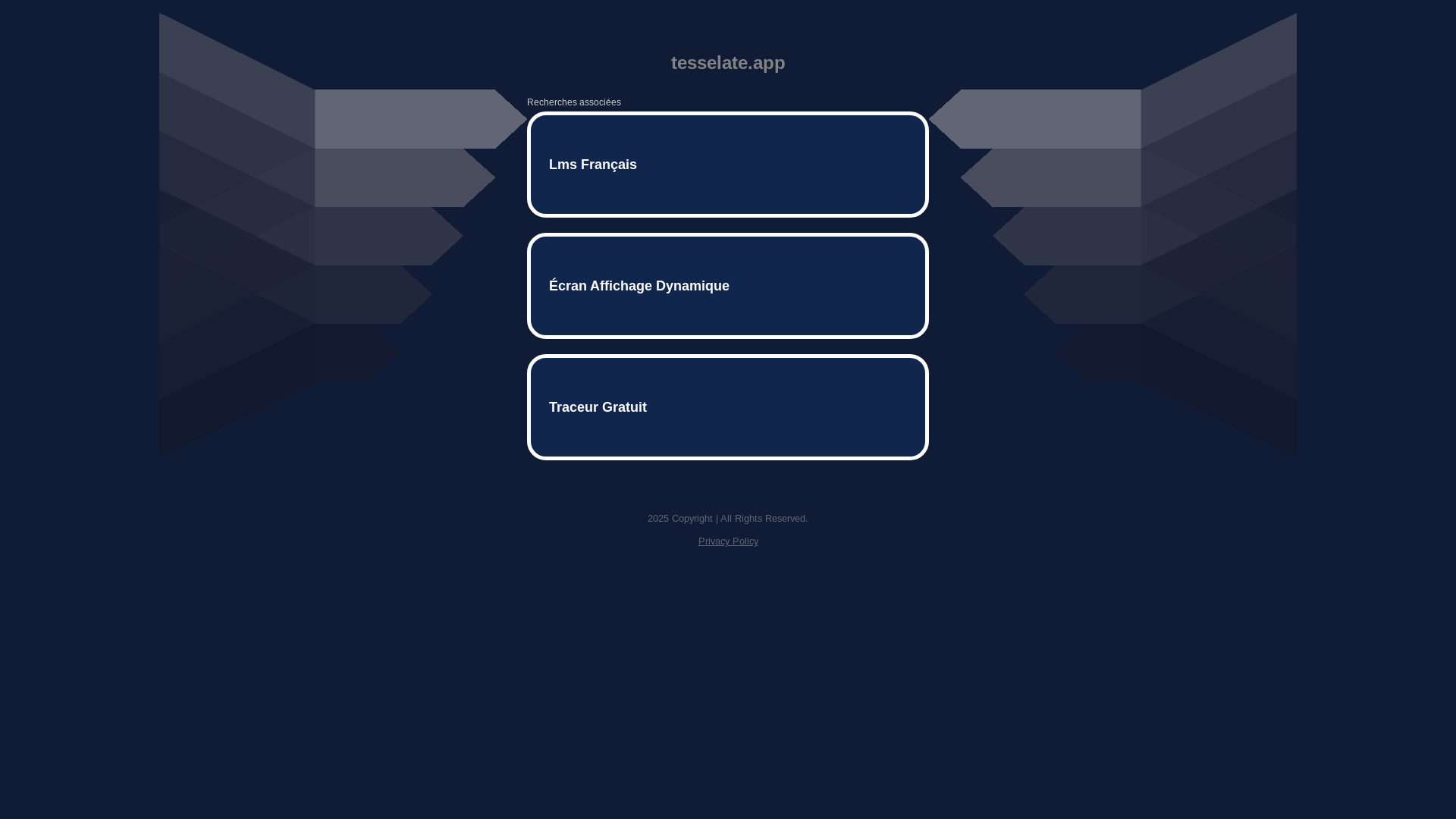 website screenshot of https://tesselate.app/