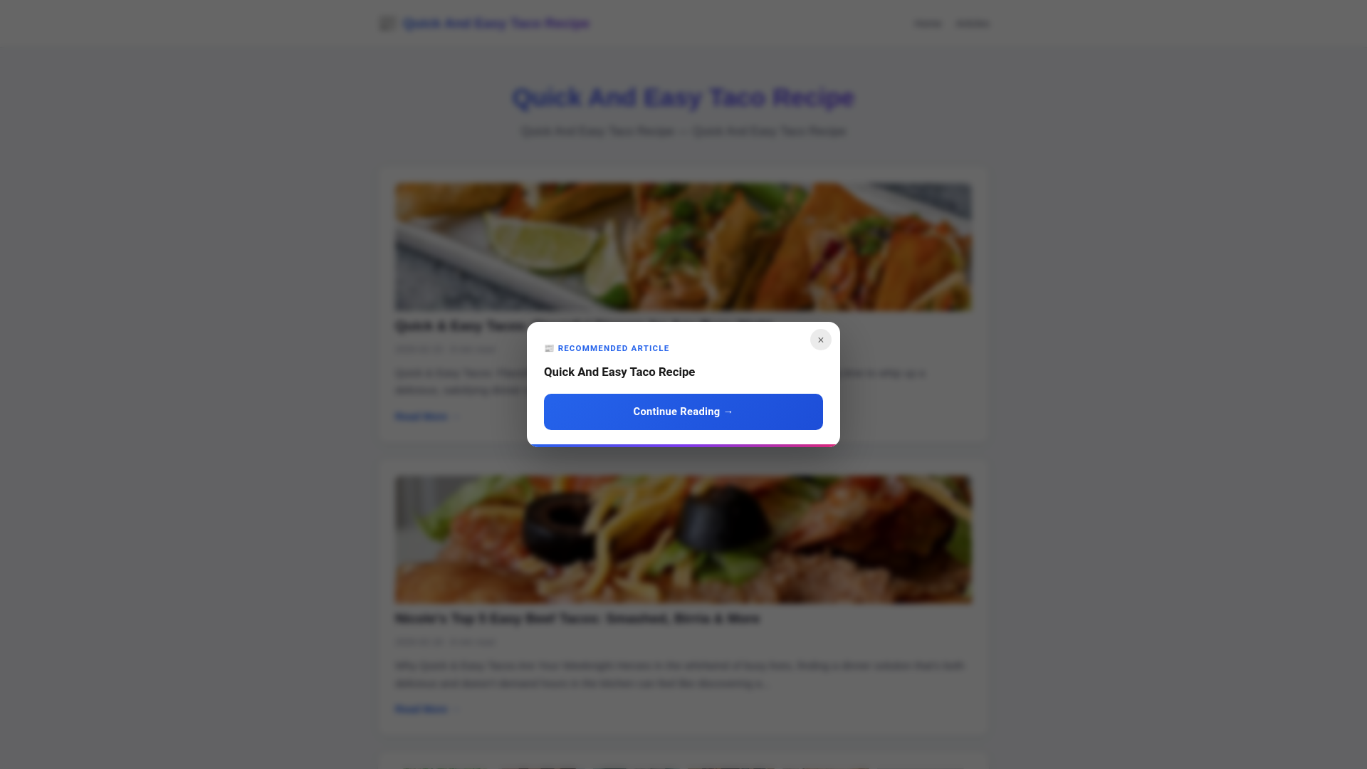 website screenshot of https://quick-and-easy-taco-recipe.pages.dev/