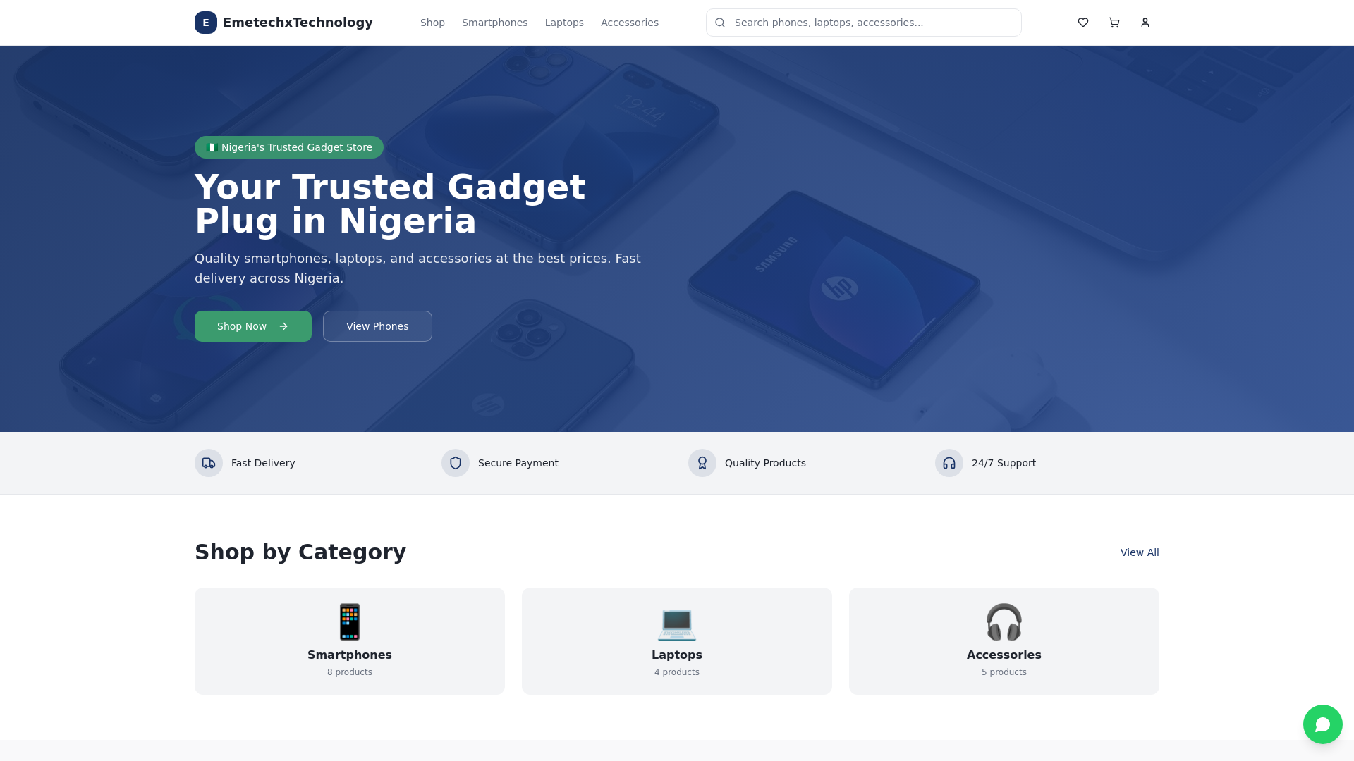 website screenshot of https://emetechxtechnology.com.ng