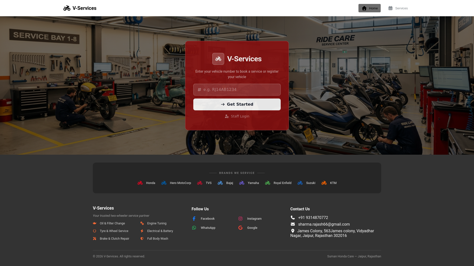 website screenshot of https://sumanhondacare.in/