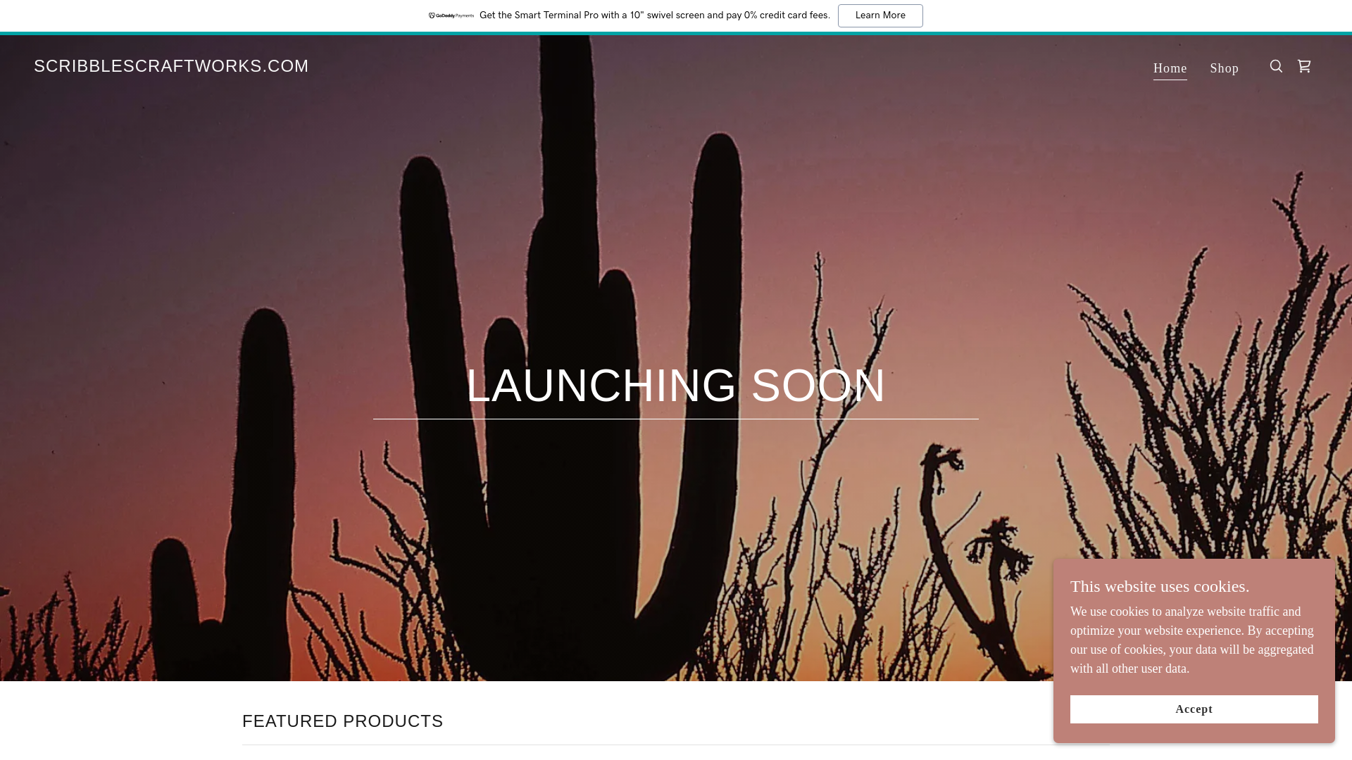 website screenshot of https://scribblescraftworks.com/