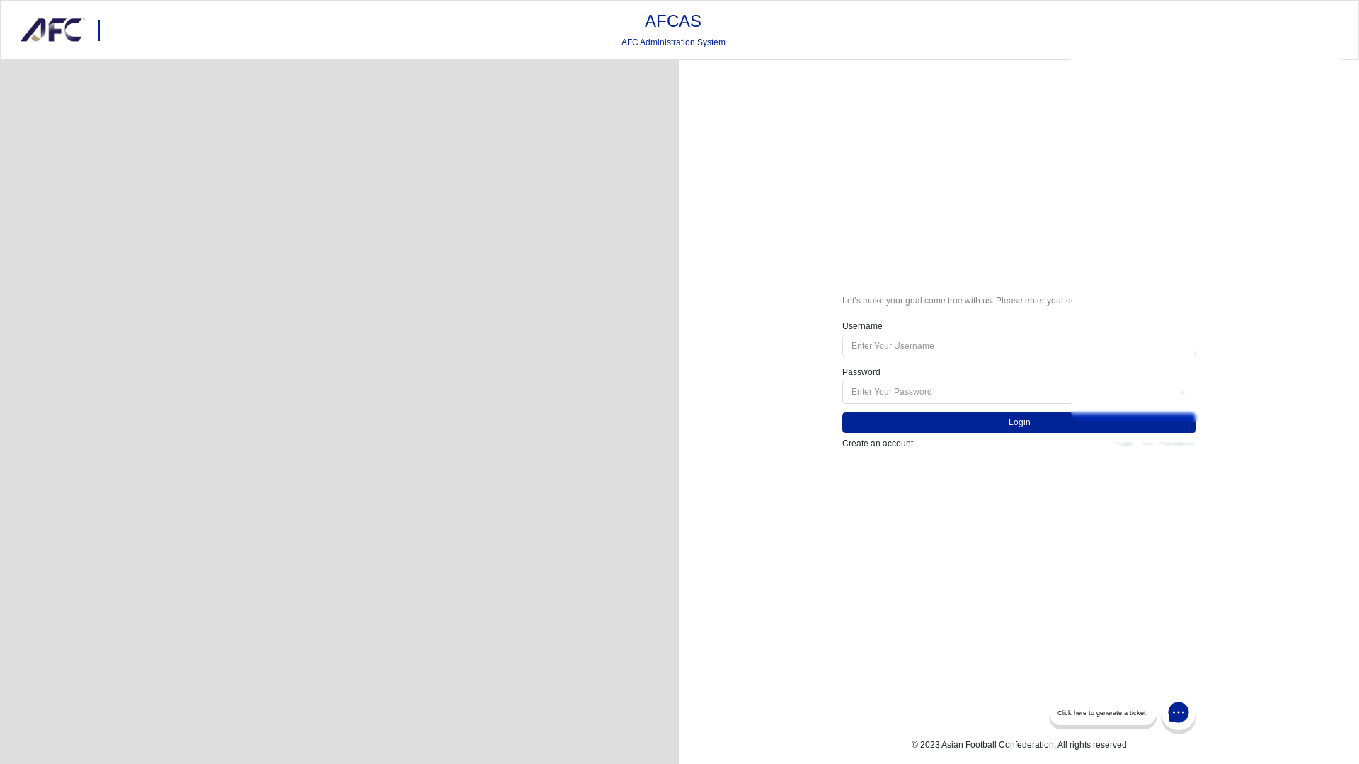 website screenshot of https://afcas-uat.pages.dev/