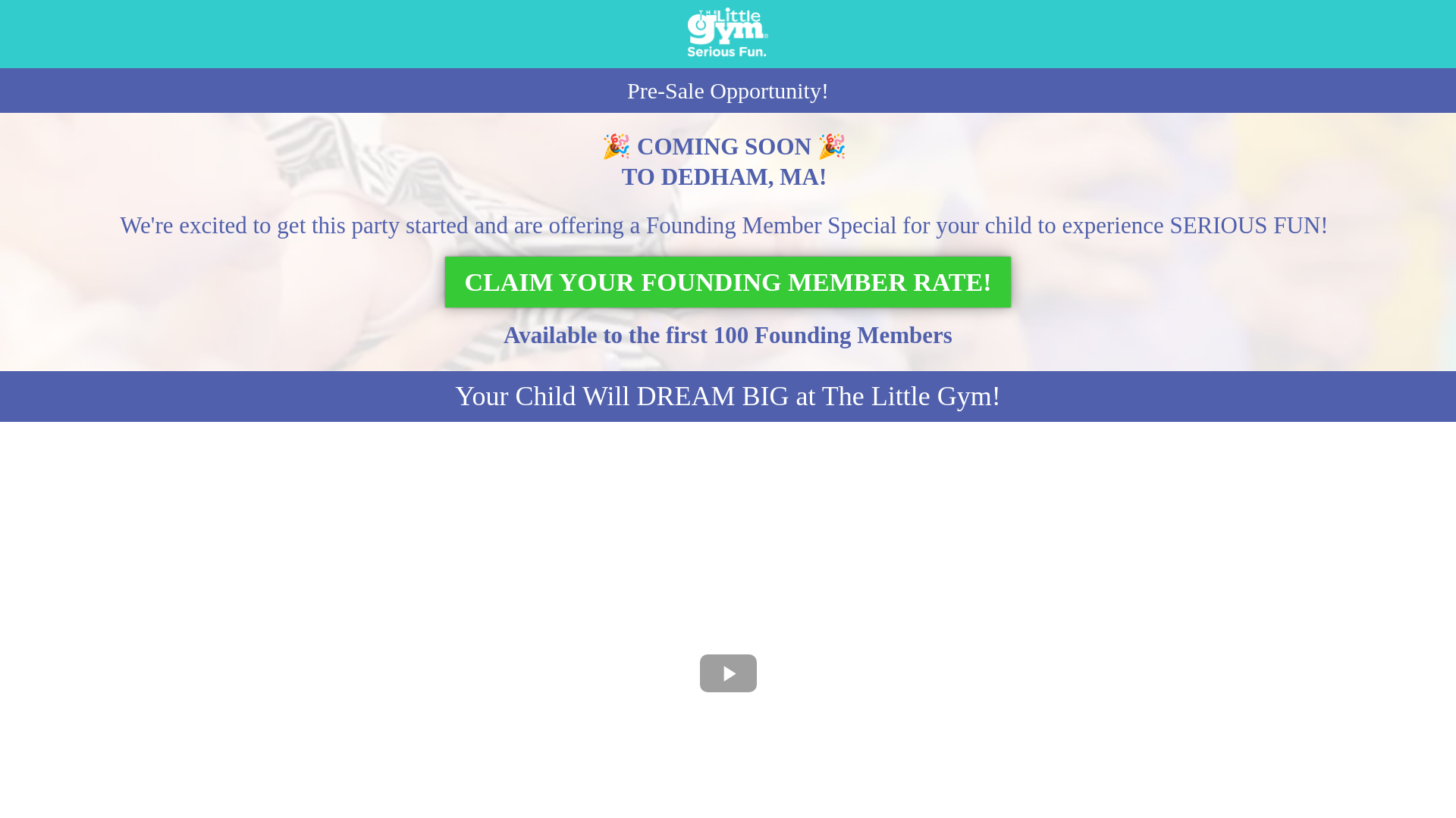 website screenshot of https://thelittlegym-dedham.com