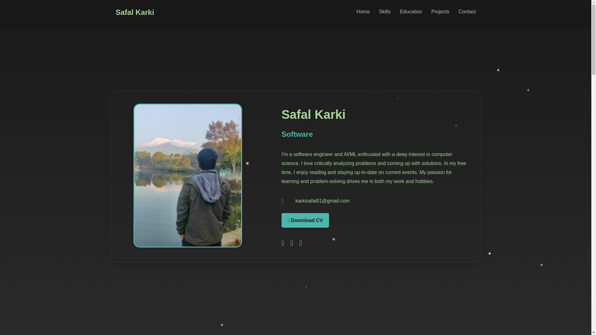 website screenshot of https://safalkarkey-github-io.pages.dev/