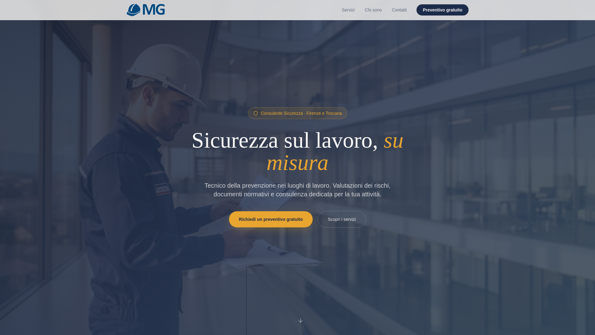 website screenshot of https://matteogangi.it
