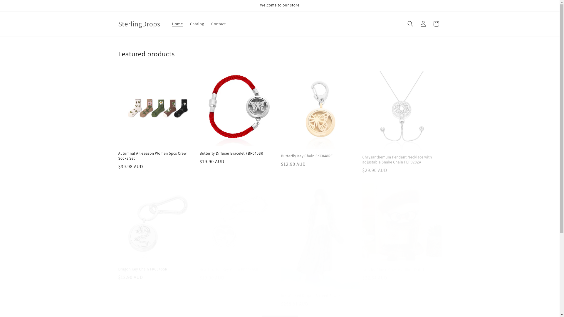 website screenshot of https://sterlingdrops.com/