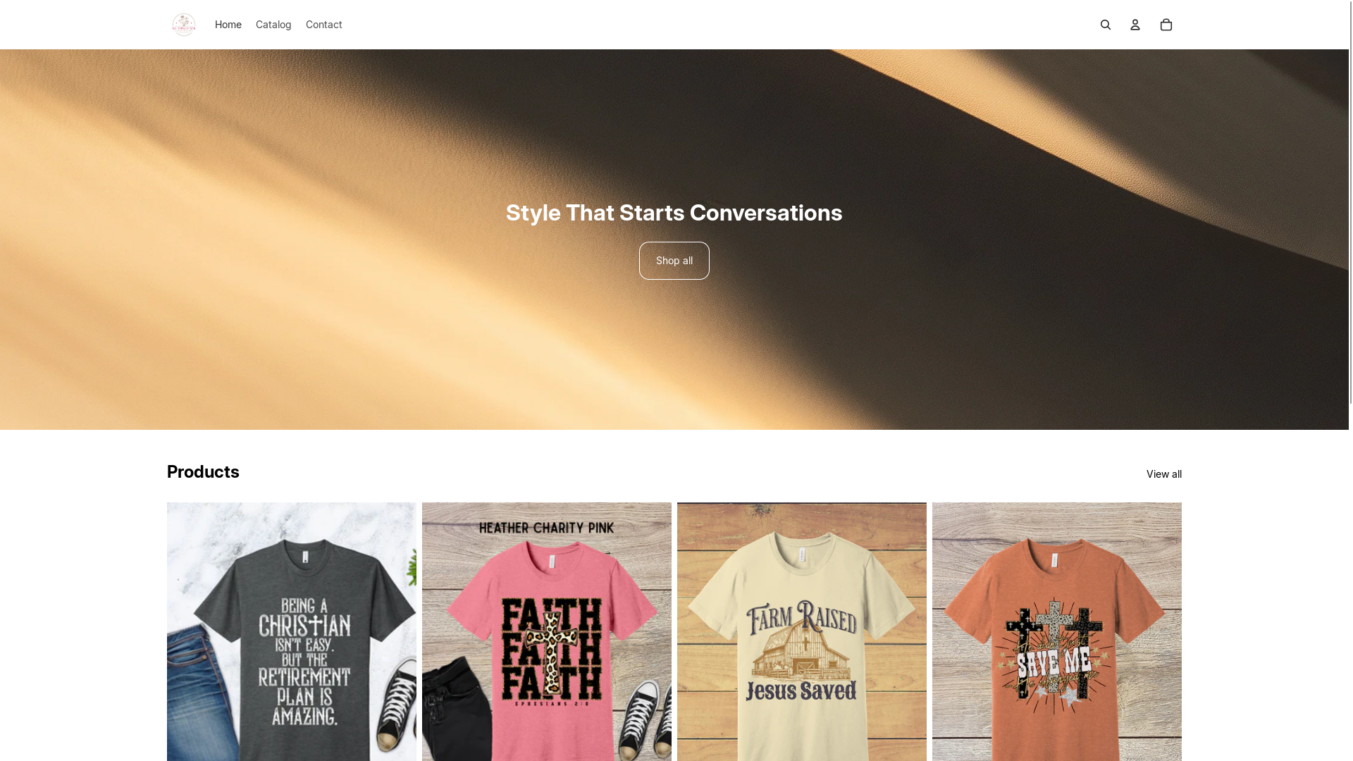 website screenshot of https://allthingsnewcustomcreations.com/