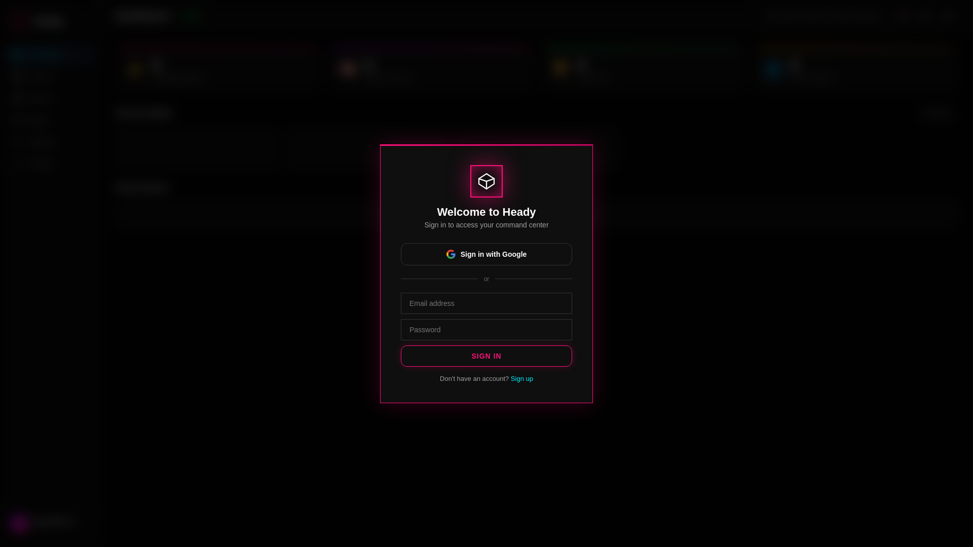 website screenshot of https://headyme-site.pages.dev/