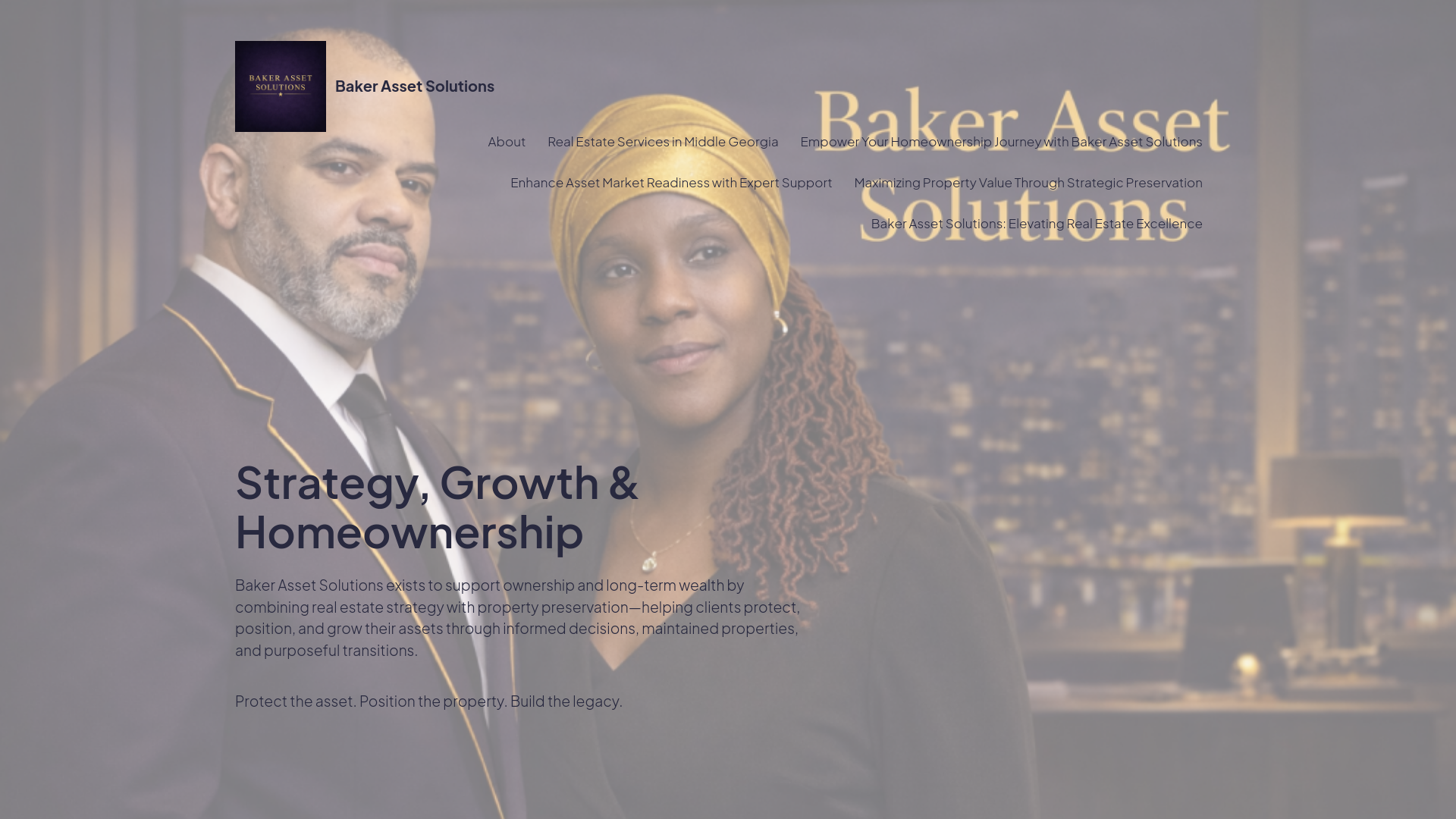 website screenshot of https://bakerassetsolutions.com