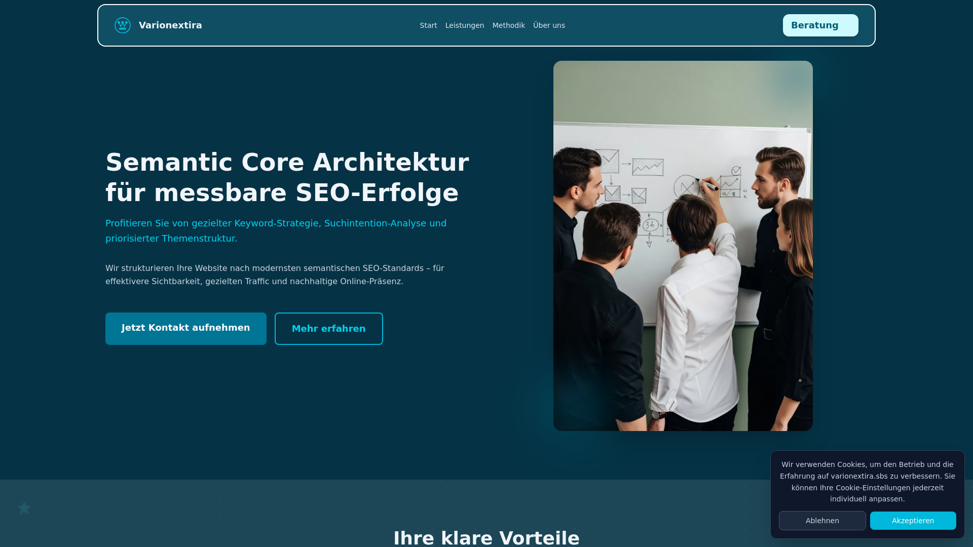 website screenshot of https://varionextira.sbs/