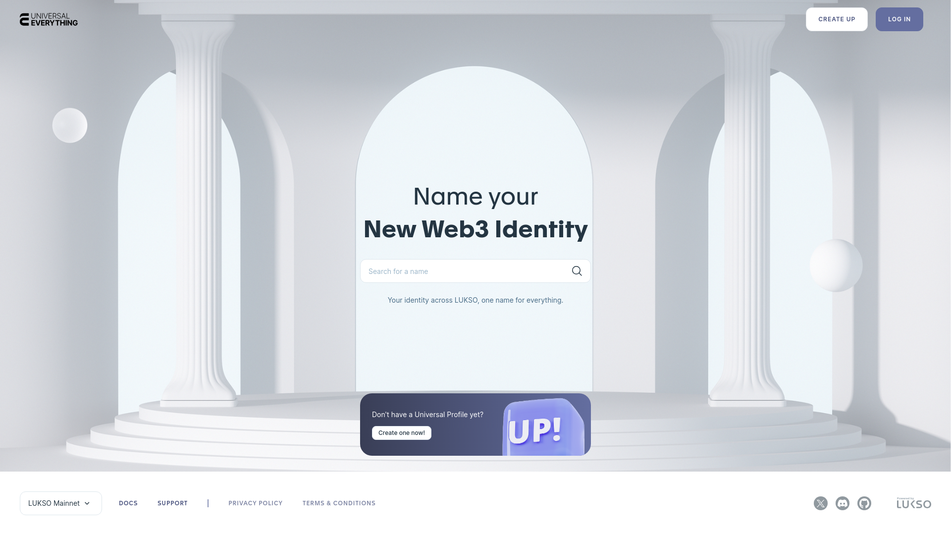 website screenshot of https://universal-name.pages.dev/