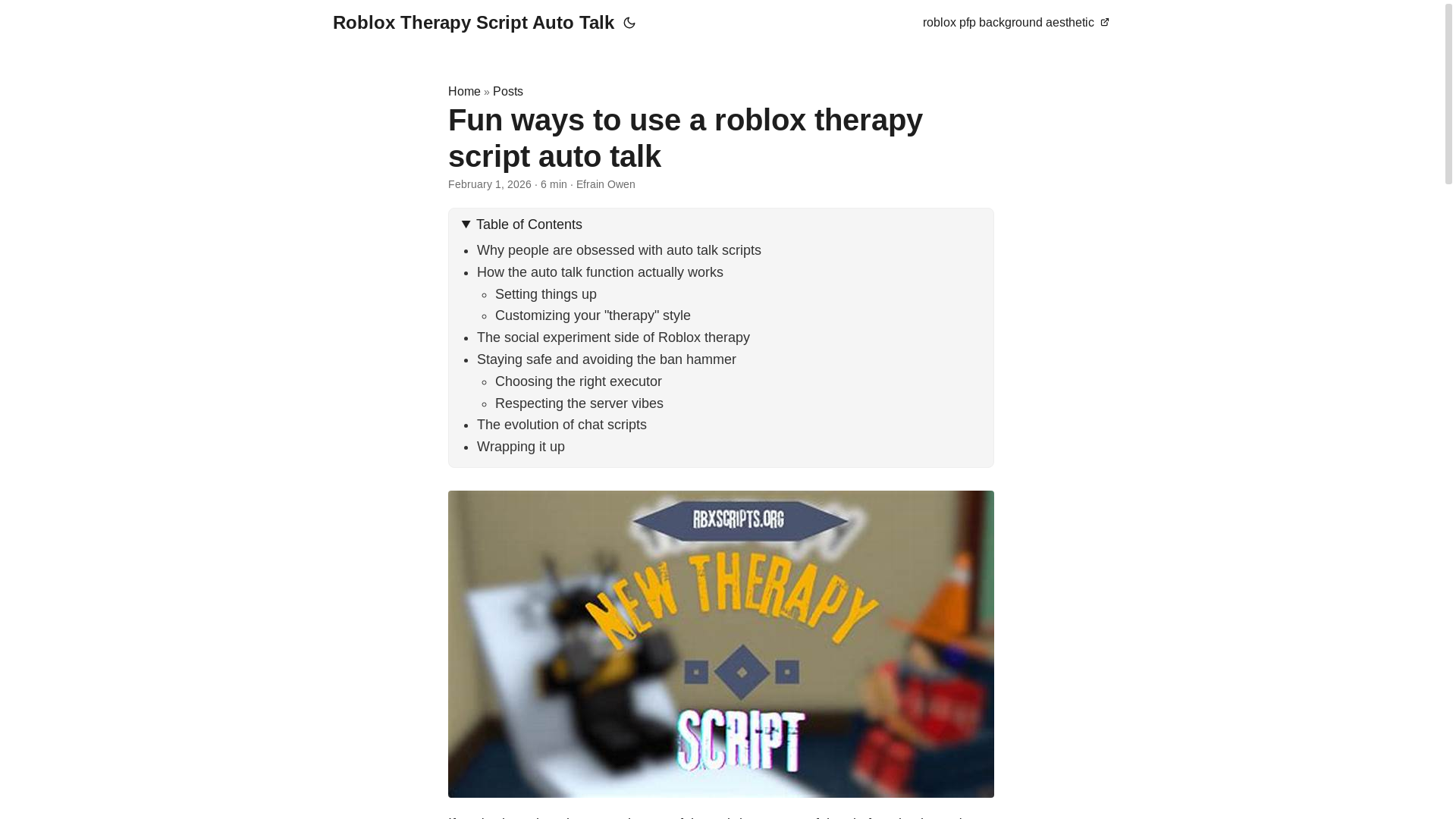 website screenshot of https://roblox-therapy-script-auto-talk.pages.dev/