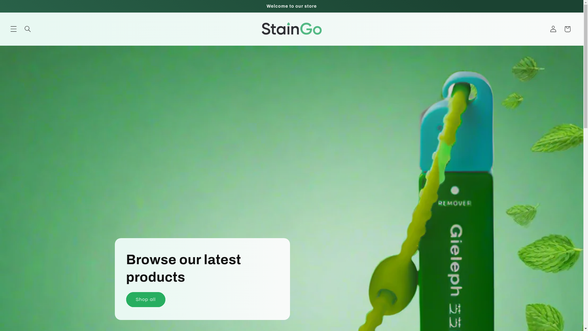 website screenshot of https://staingo.store/