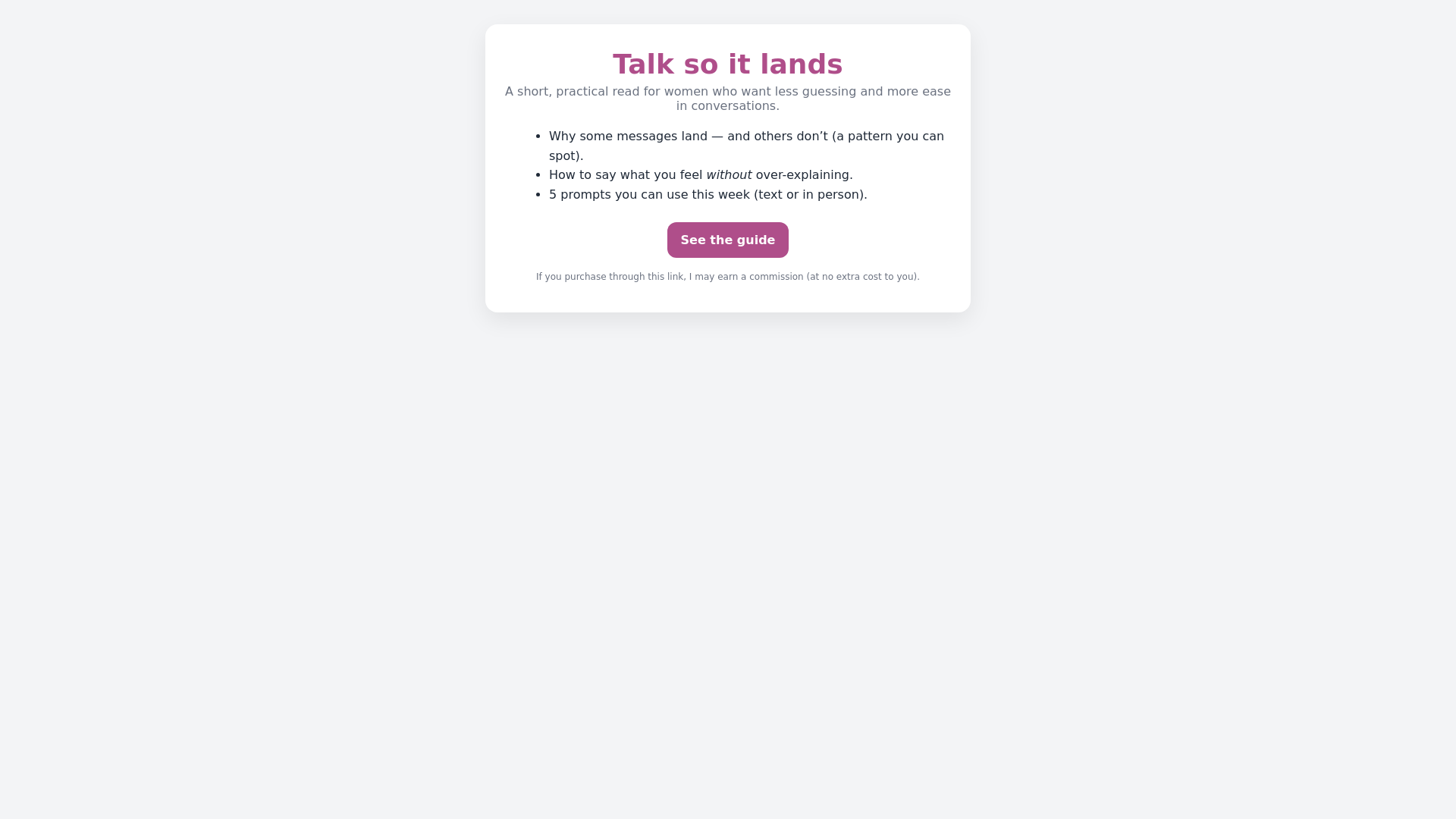 website screenshot of https://clearerconvos.com/