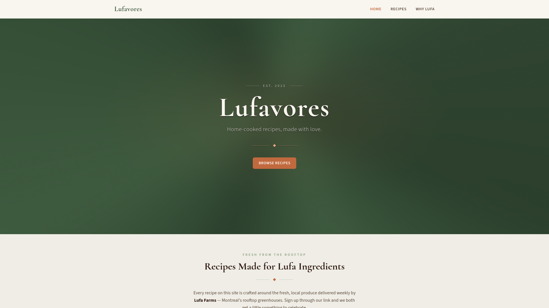 website screenshot of https://lufavores-ca.pages.dev/