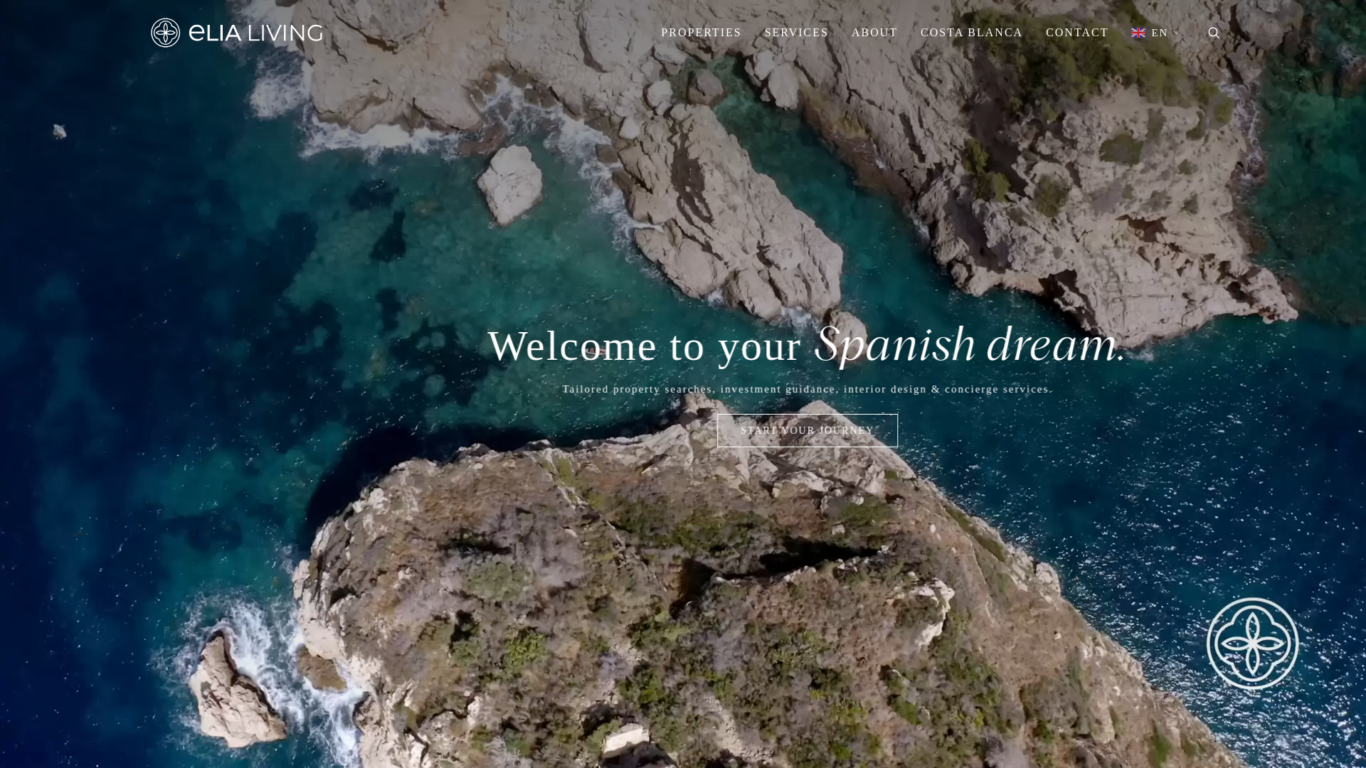 website screenshot of https://elia-living-astro.pages.dev/