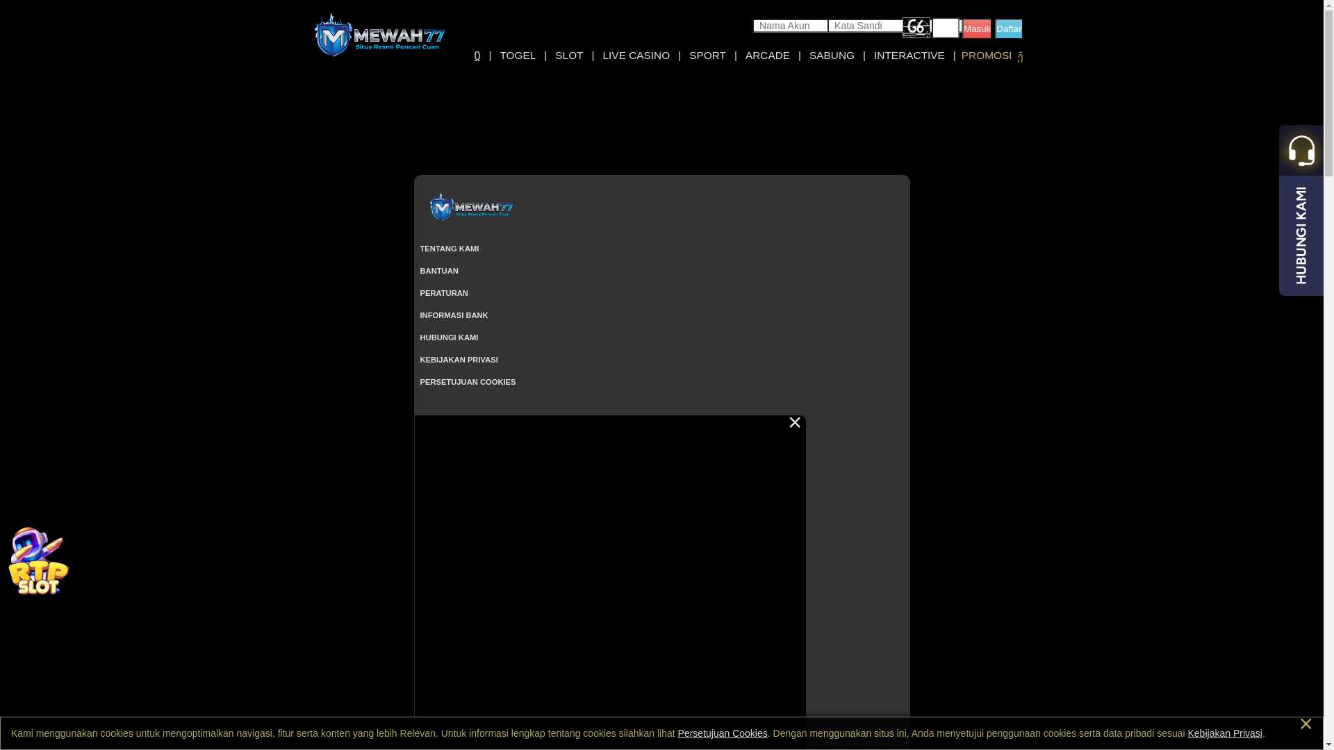 website screenshot of https://terlalumewah77.space/