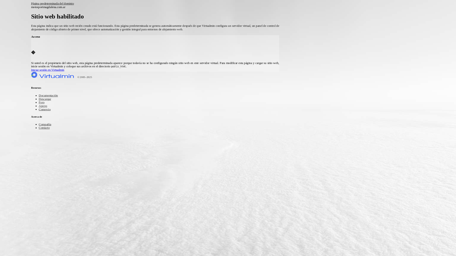 website screenshot of https://motosportmagdalena.com.ar/