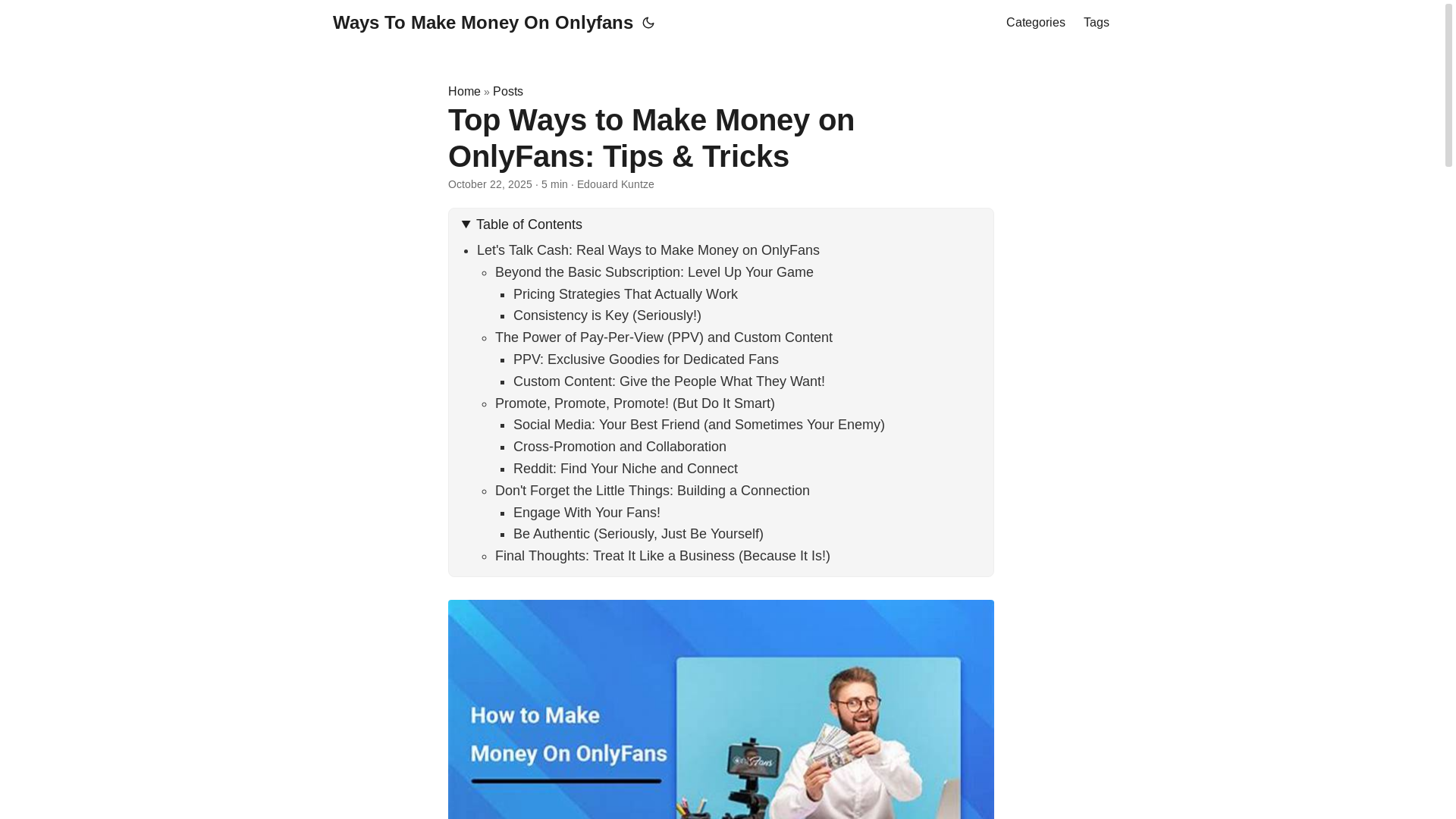 website screenshot of https://ways-to-make-money-on-onlyfans.pages.dev/