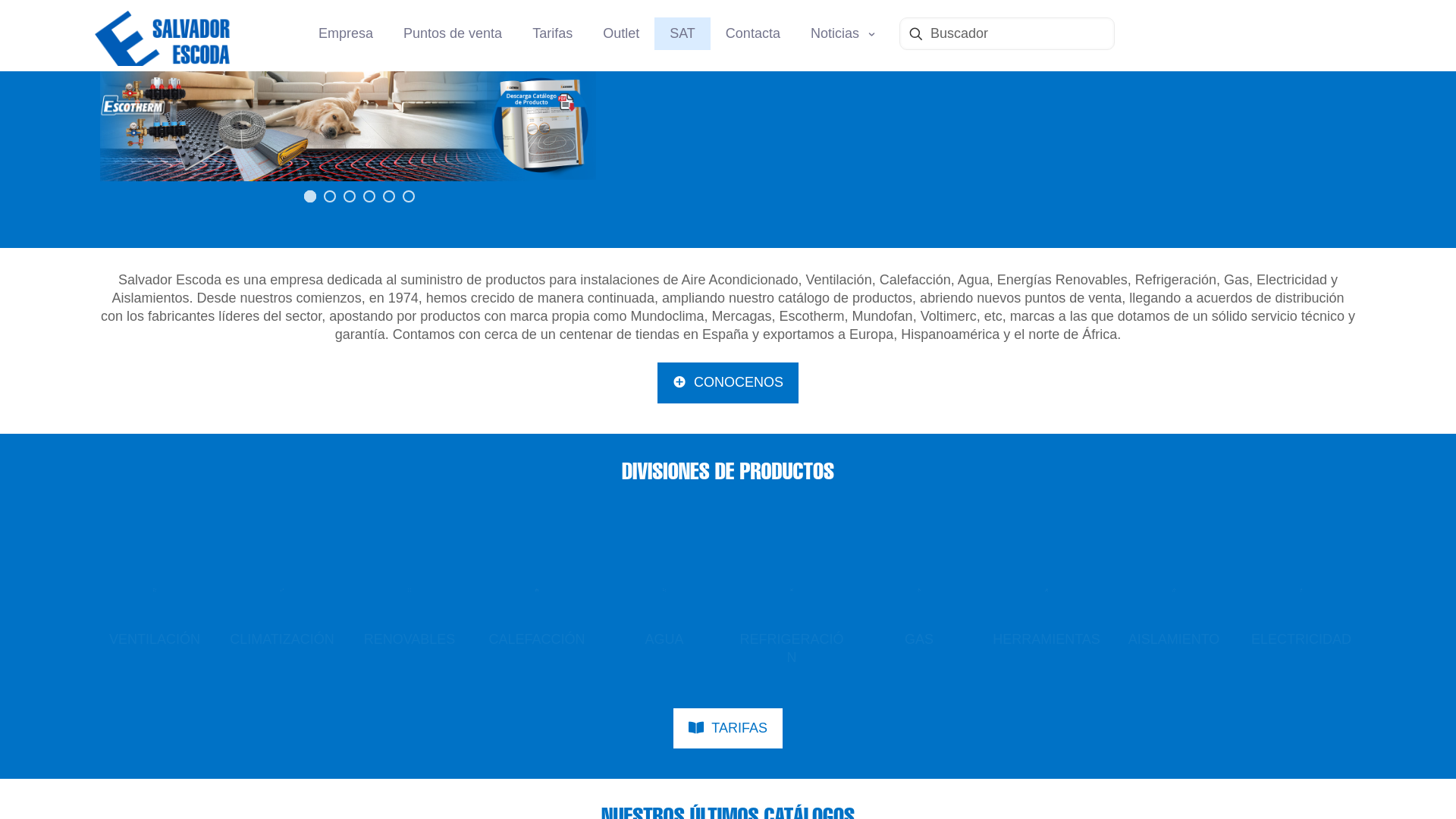 website screenshot of https://www.salvadorescoda.com/