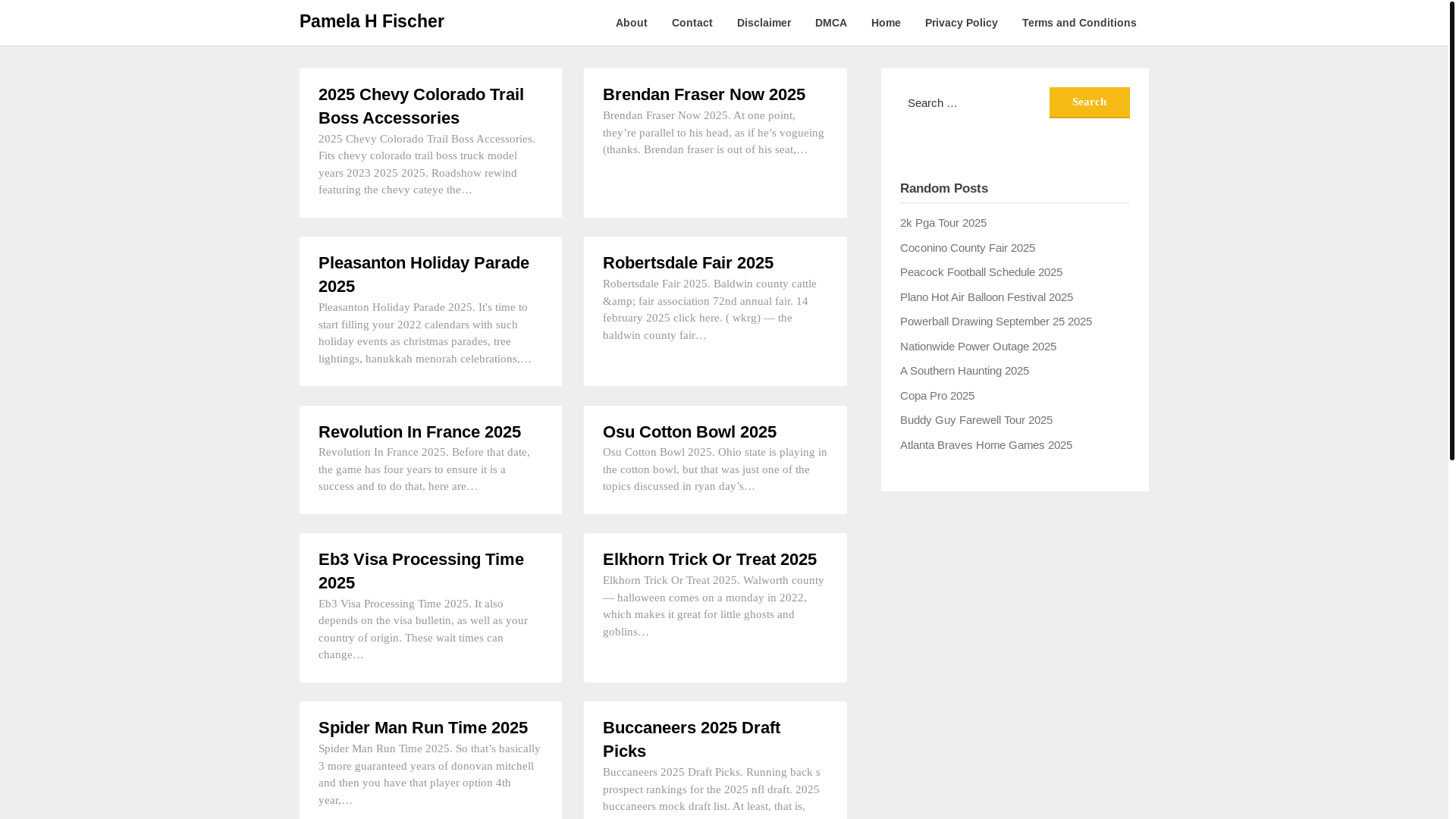 website screenshot of https://pamelahfischert.pages.dev/