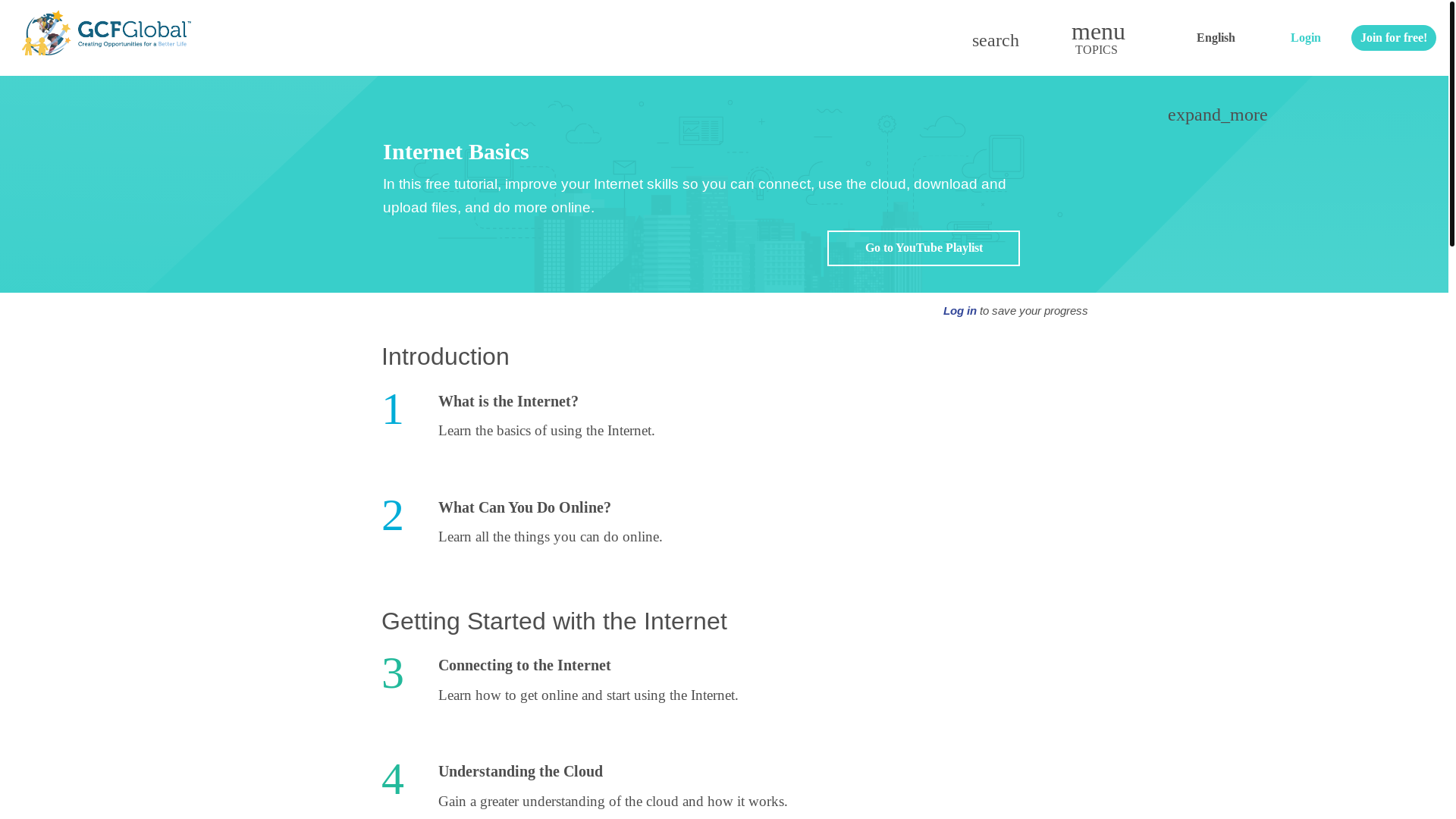 website screenshot of https://edu.gcfglobal.org/en/internetbasics/