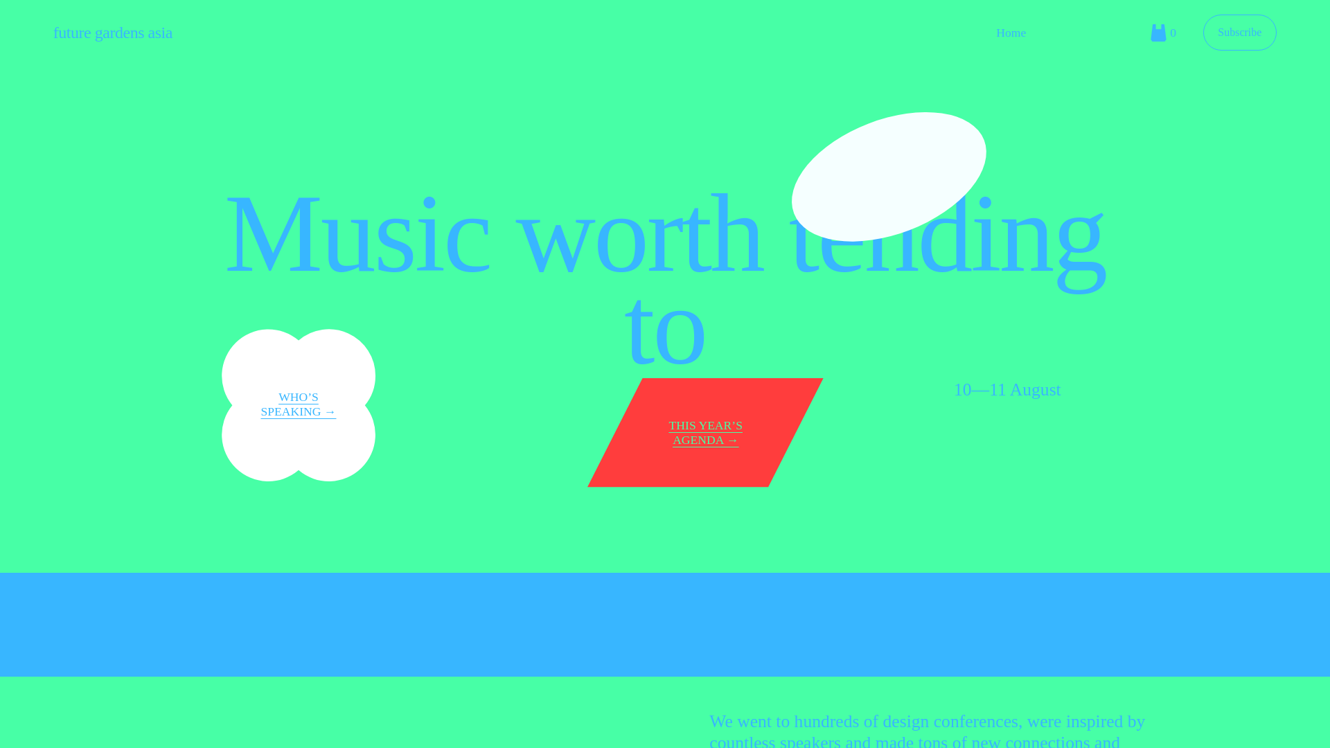 website screenshot of https://futuregardens.asia/