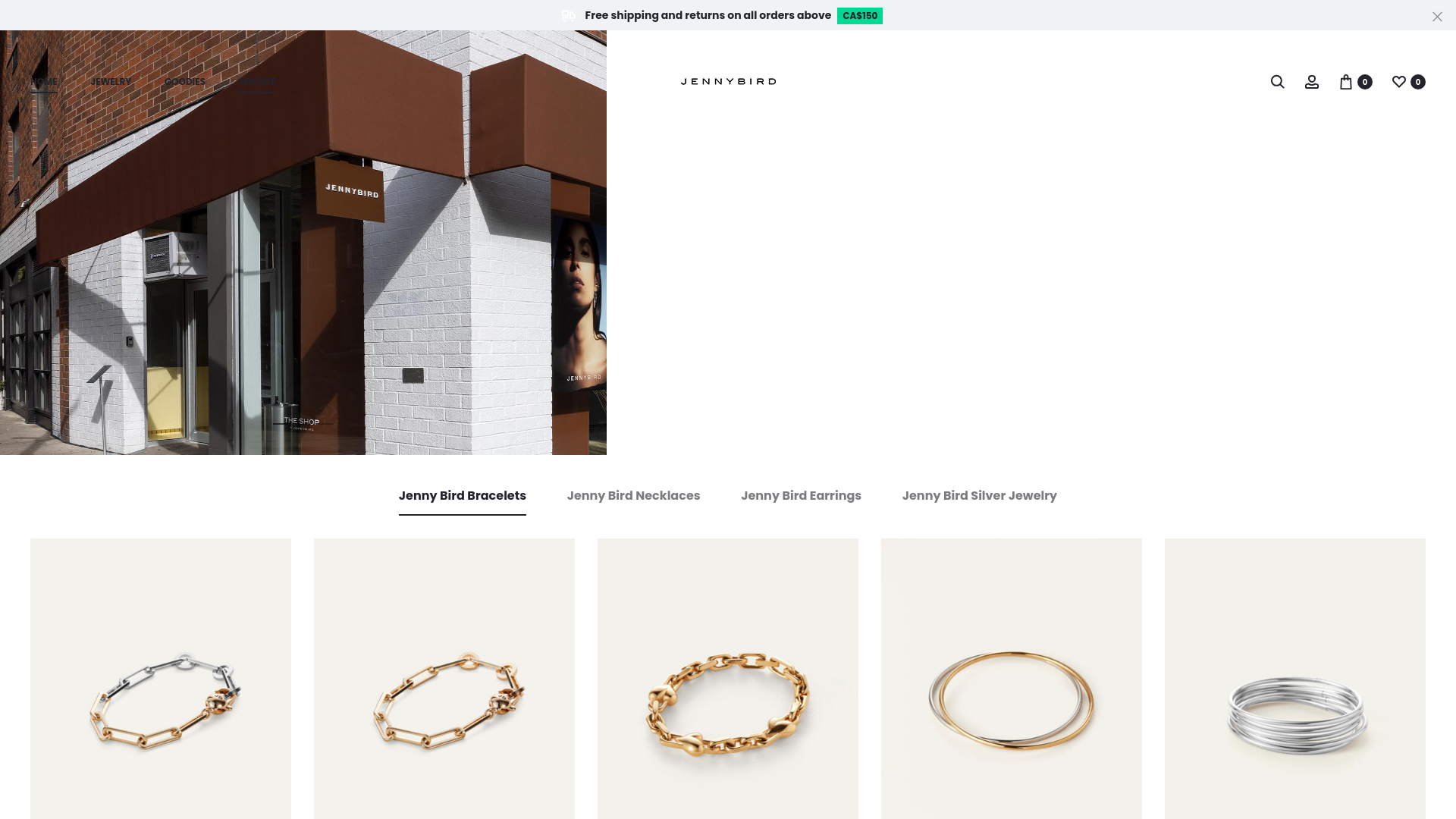 website screenshot of https://jennybirdca.com/