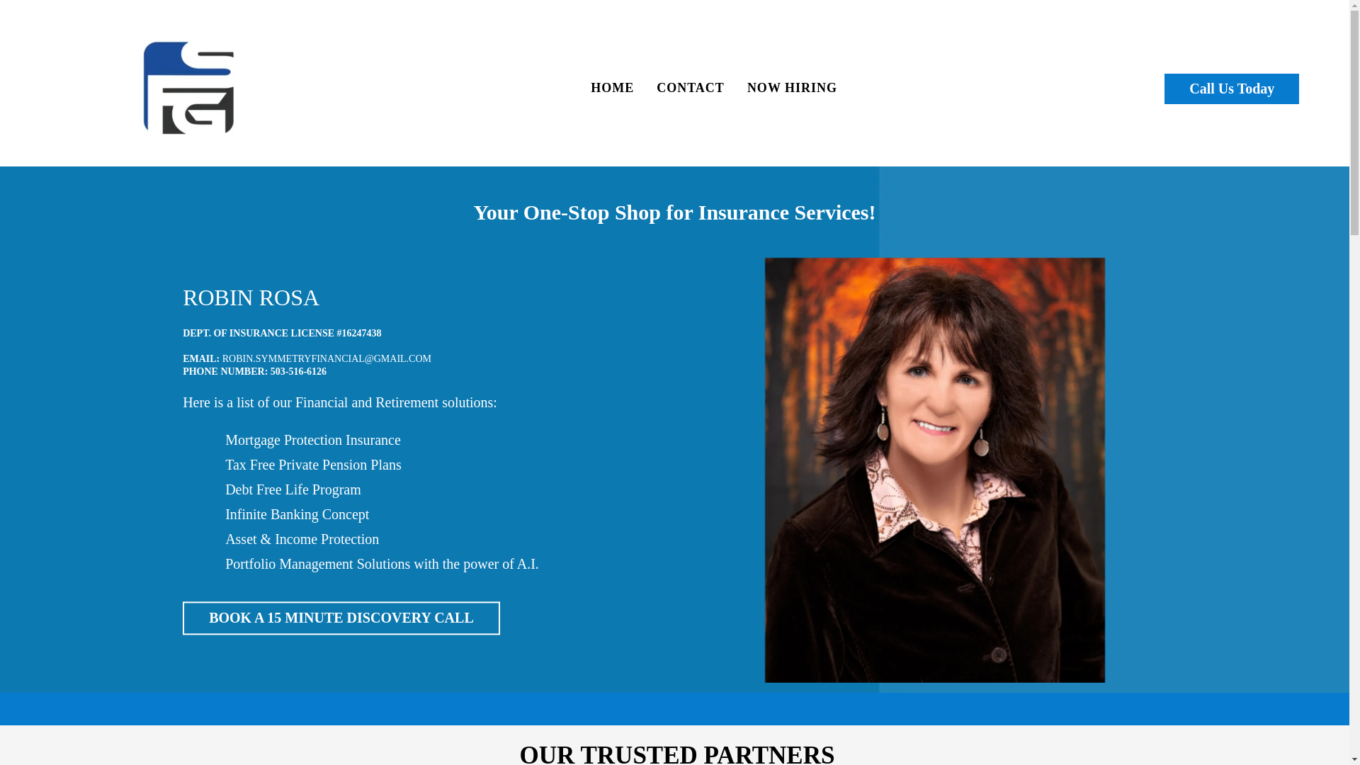website screenshot of https://robinrrosainsurance.com/