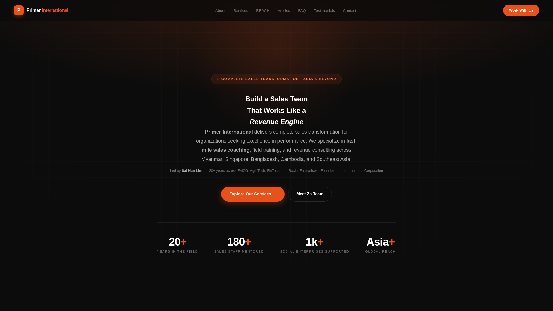 website screenshot of https://primerinternational.pages.dev/