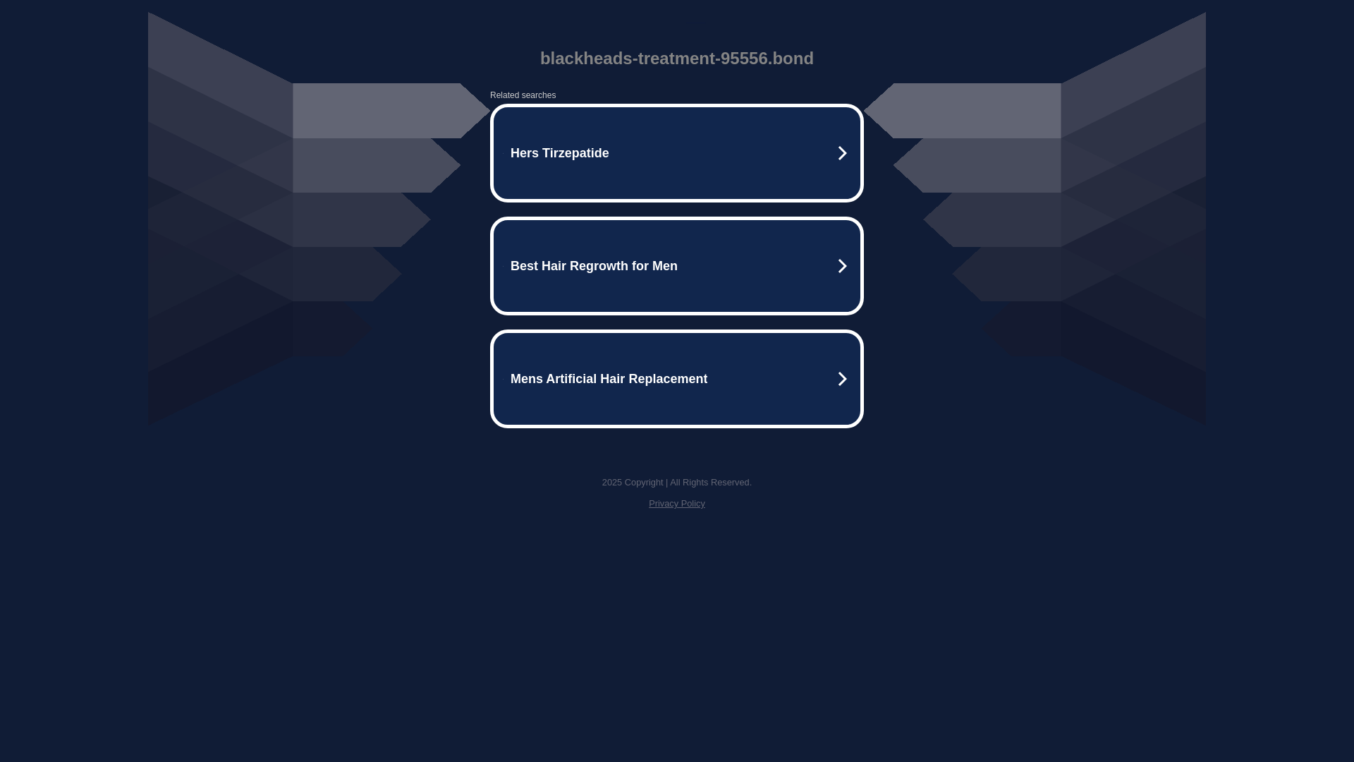 website screenshot of https://blackheads-treatment-95556.bond/