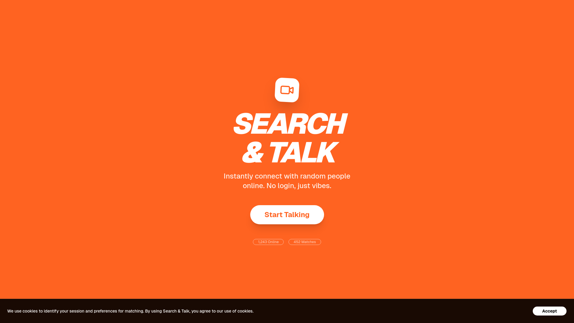 website screenshot of https://searchandtalk.pages.dev/