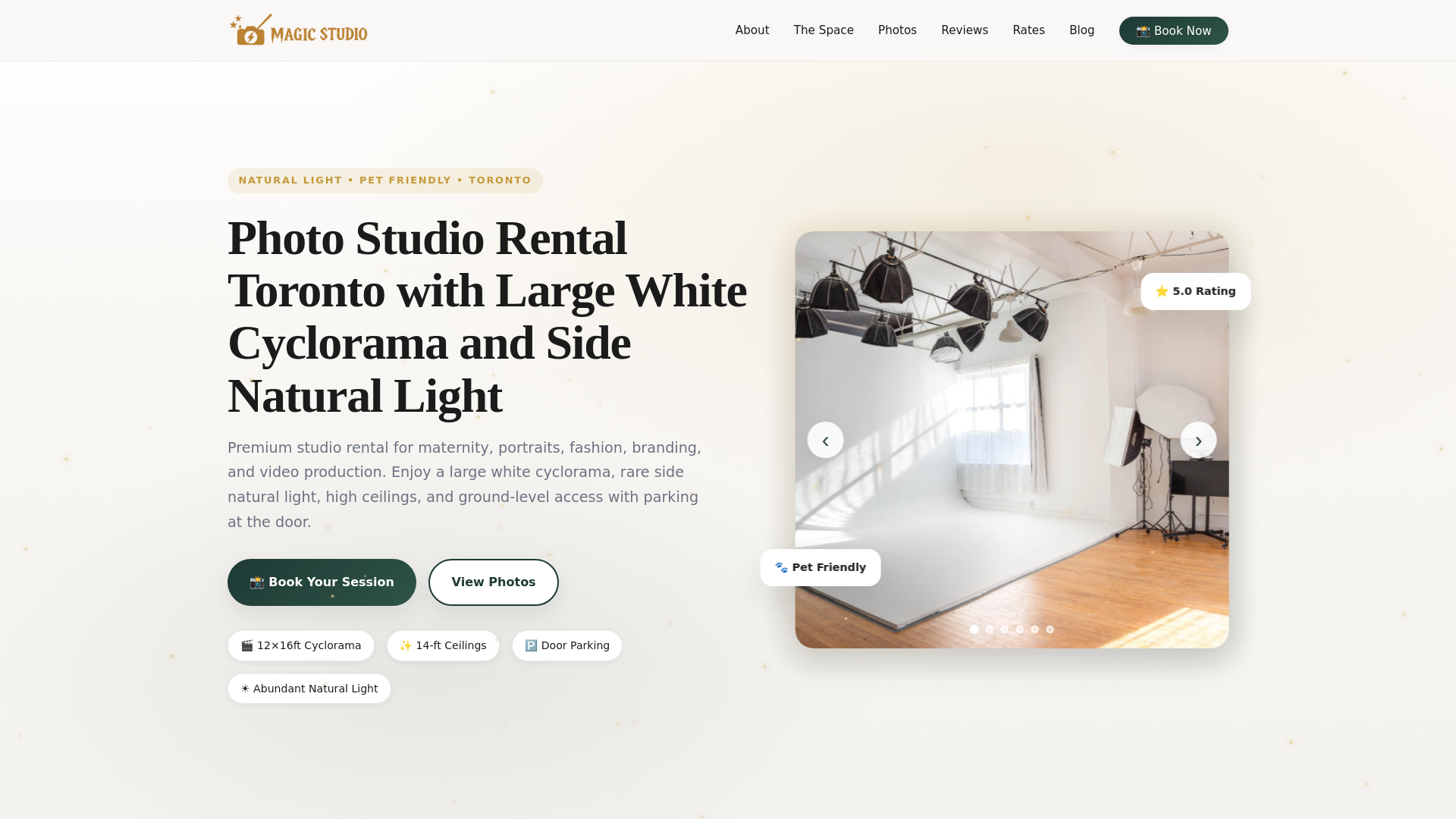 website screenshot of https://magicstudioto.pages.dev/
