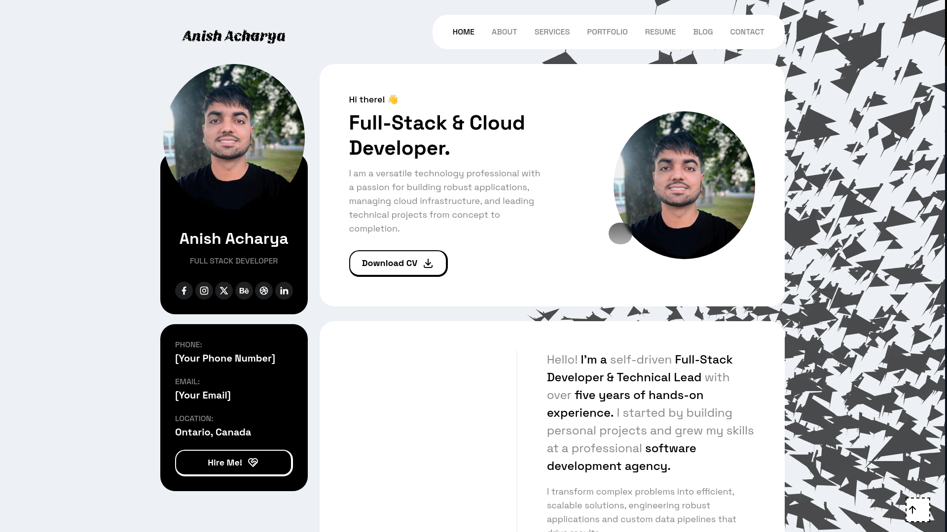website screenshot of https://aacv.pages.dev/