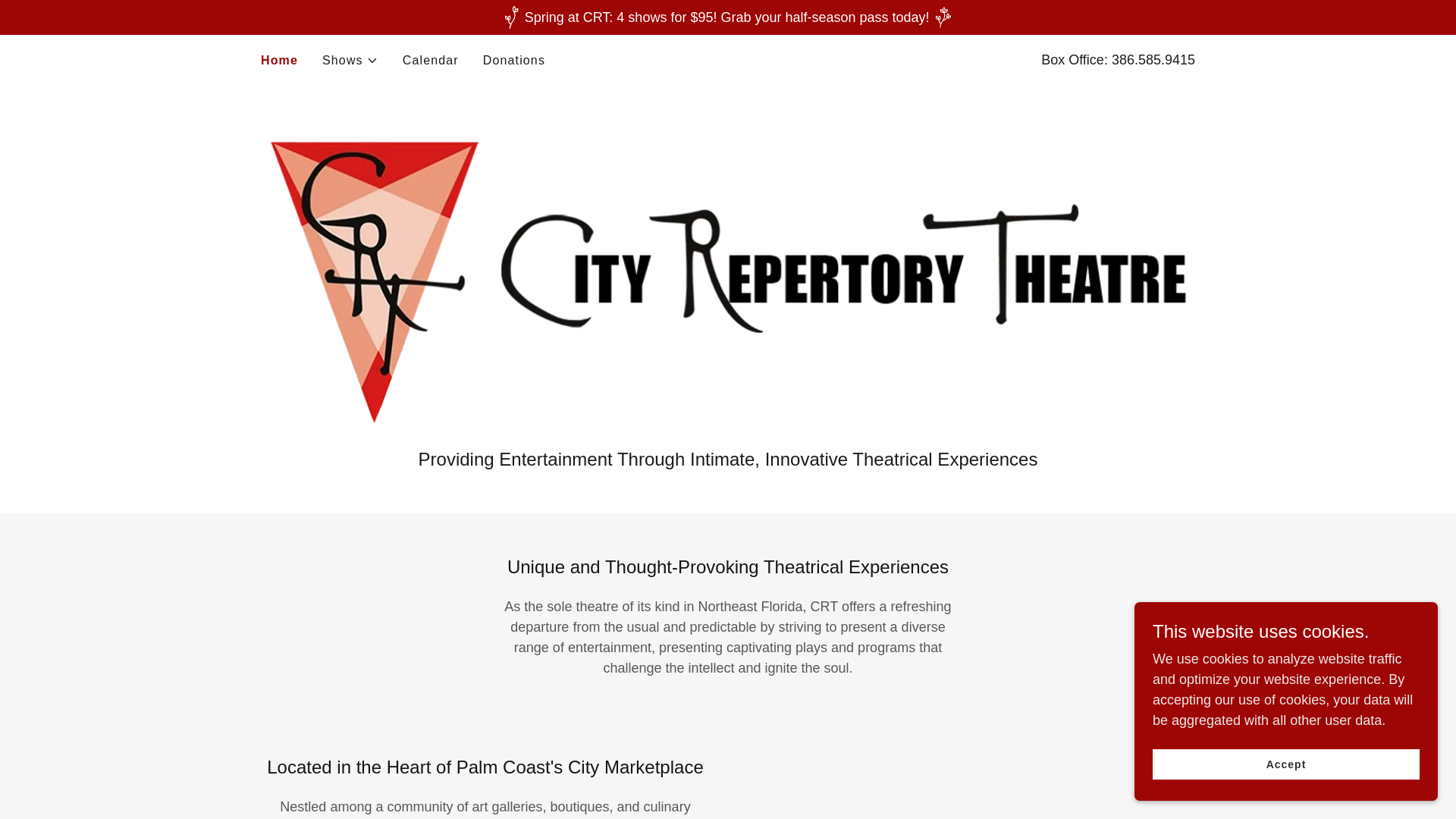 website screenshot of https://crtpalmcoast.org/