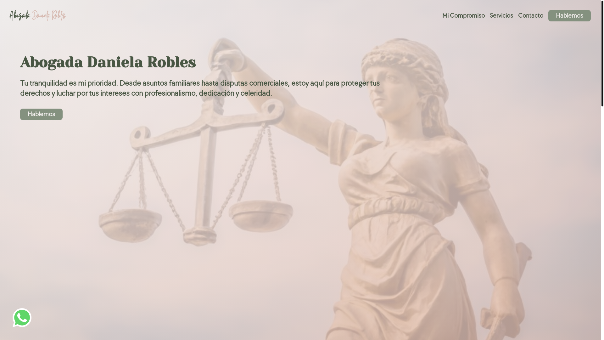 website screenshot of https://danielaroblesabogada.pages.dev/