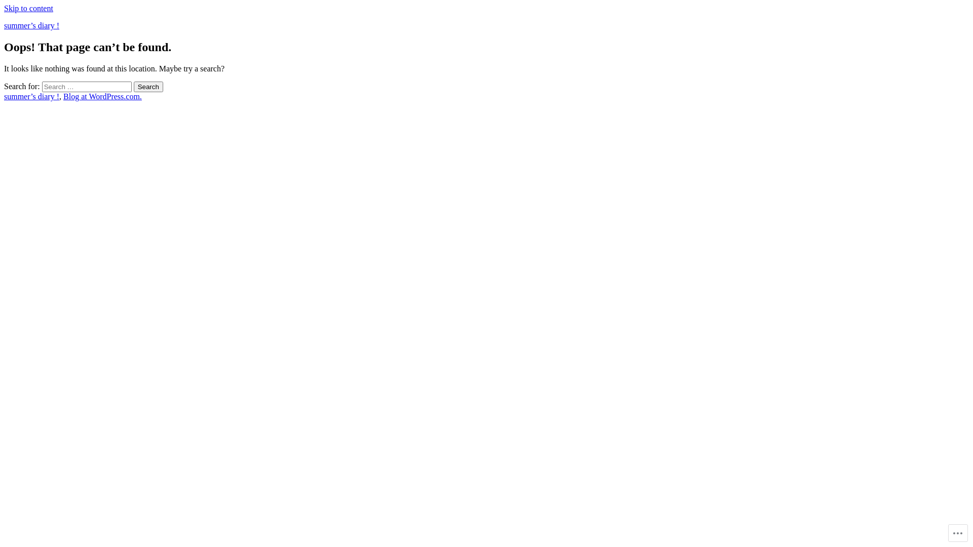 website screenshot of https://summers-diary.com/