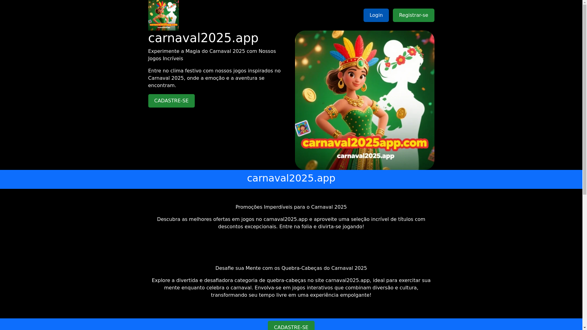 website screenshot of https://carnaval2025app.com/