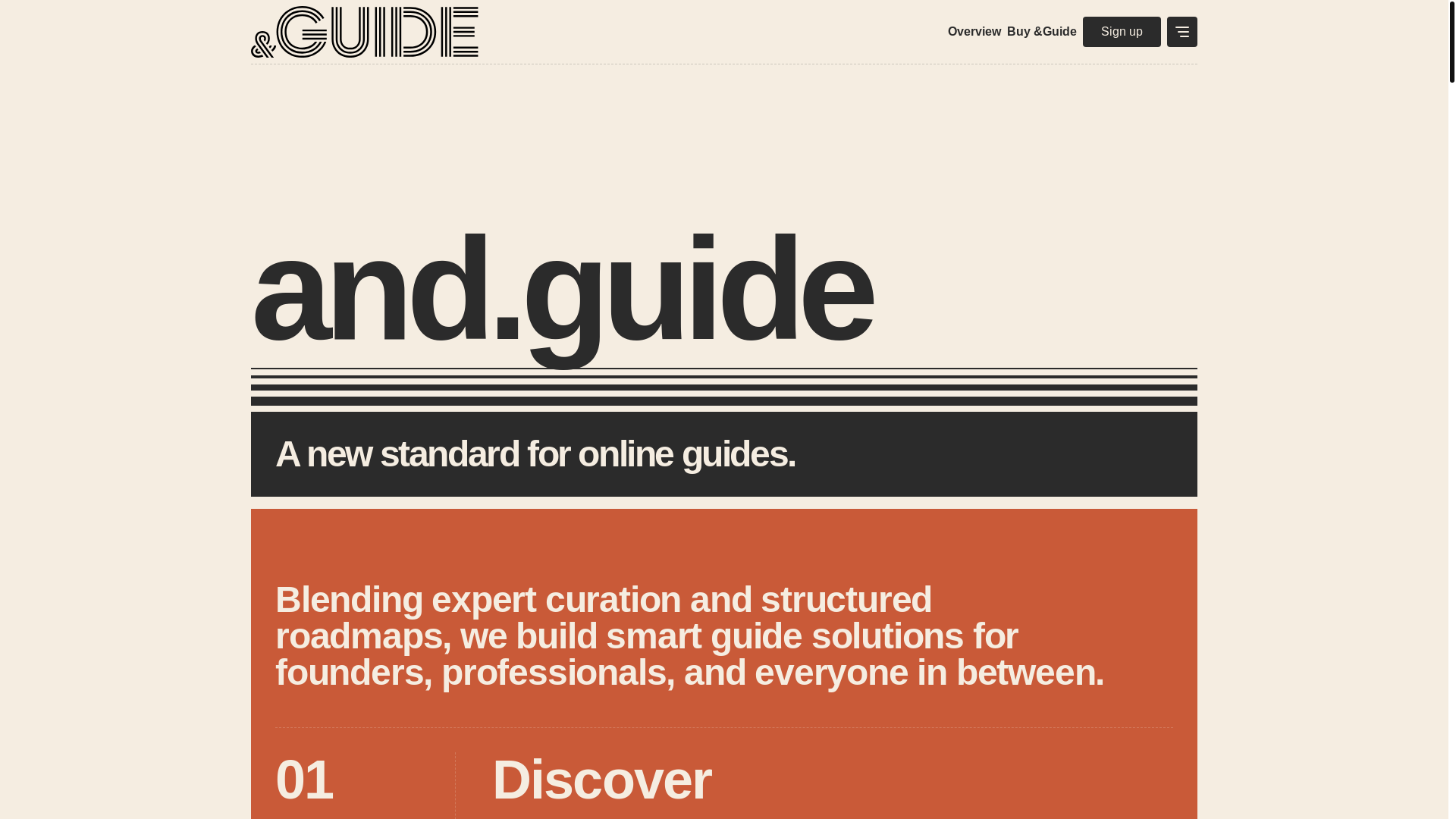 website screenshot of https://and-guide.pages.dev/