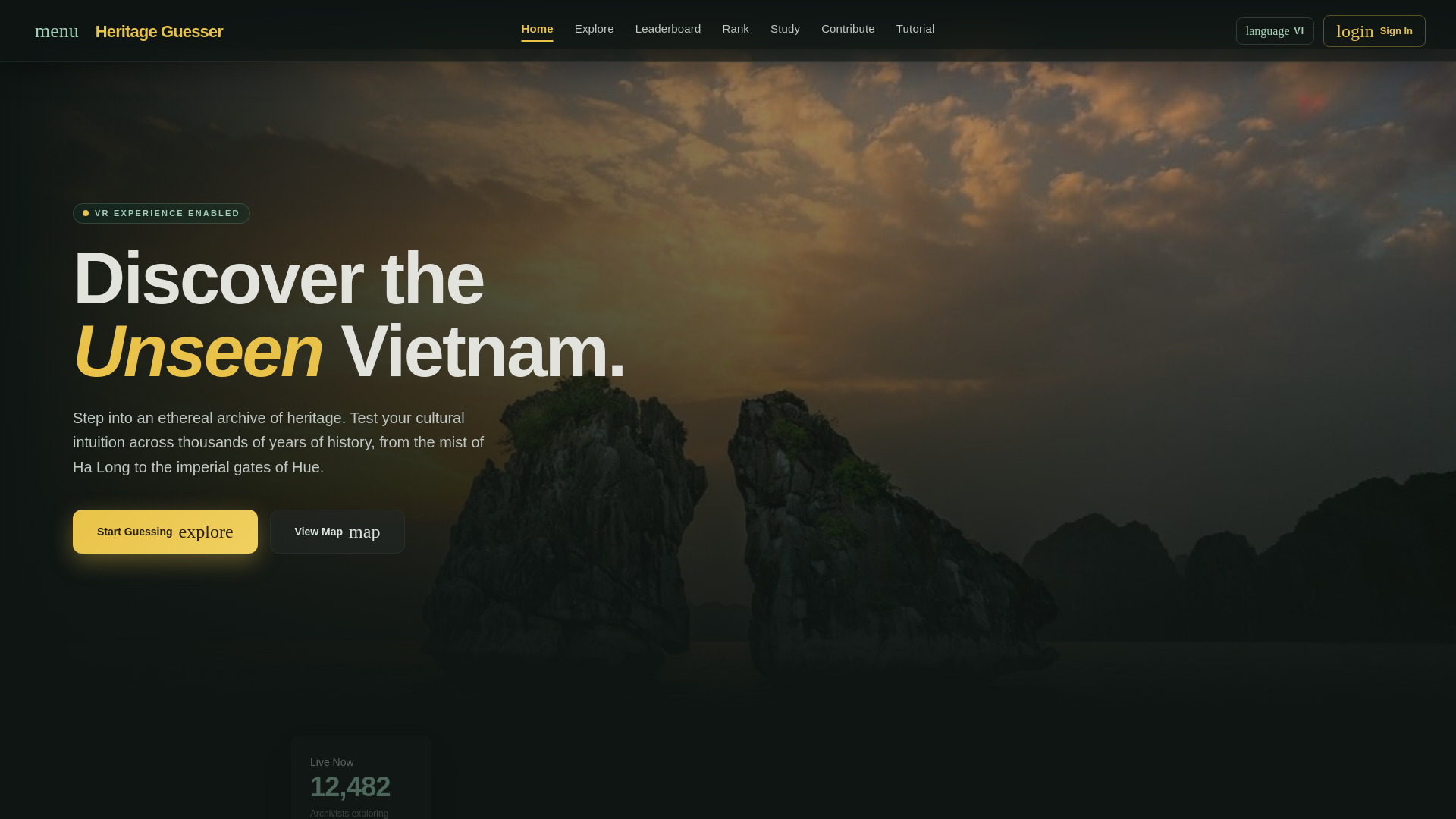 website screenshot of https://heritageguessr.com/