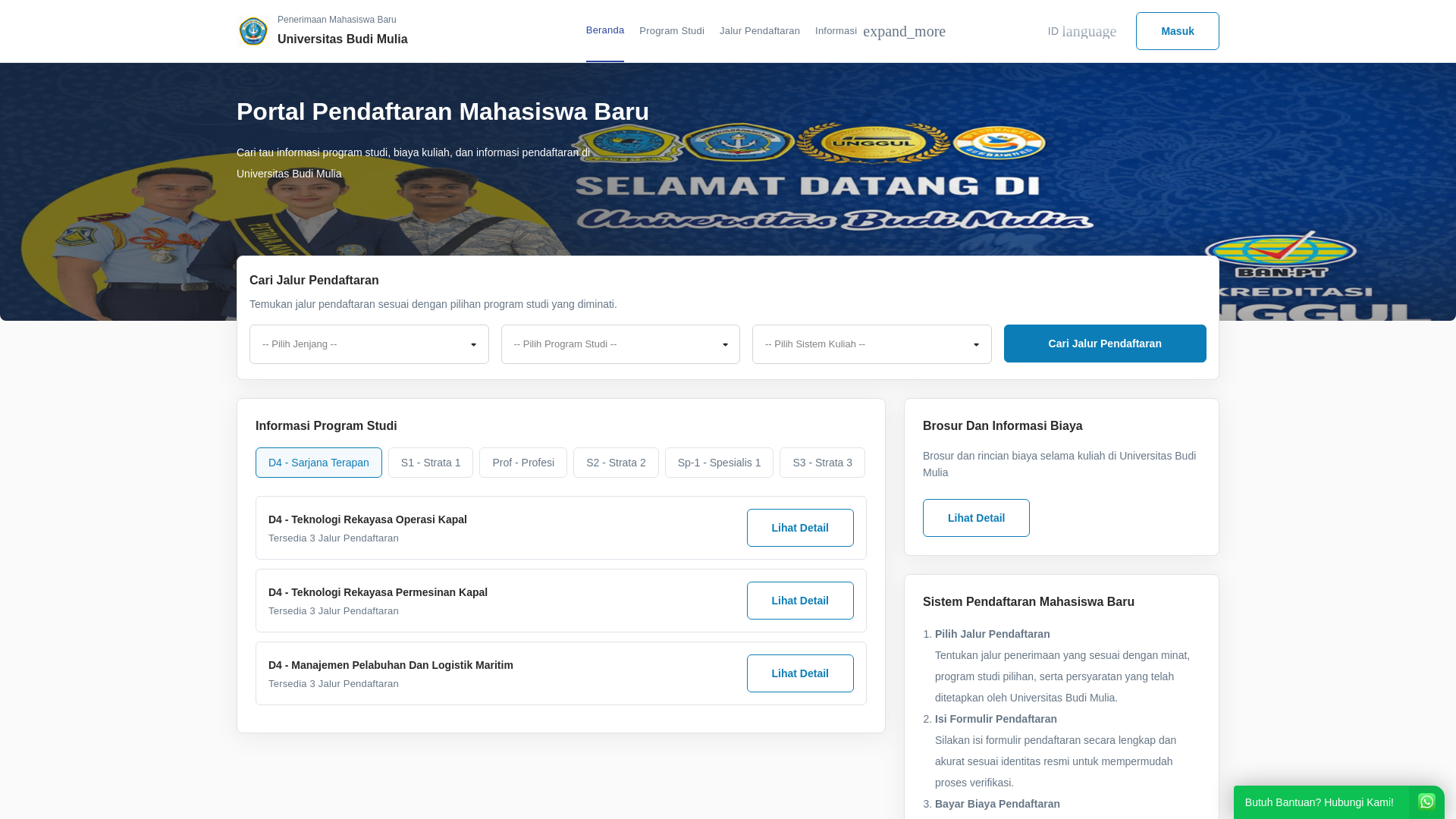 website screenshot of https://budimulia17.sch.id/